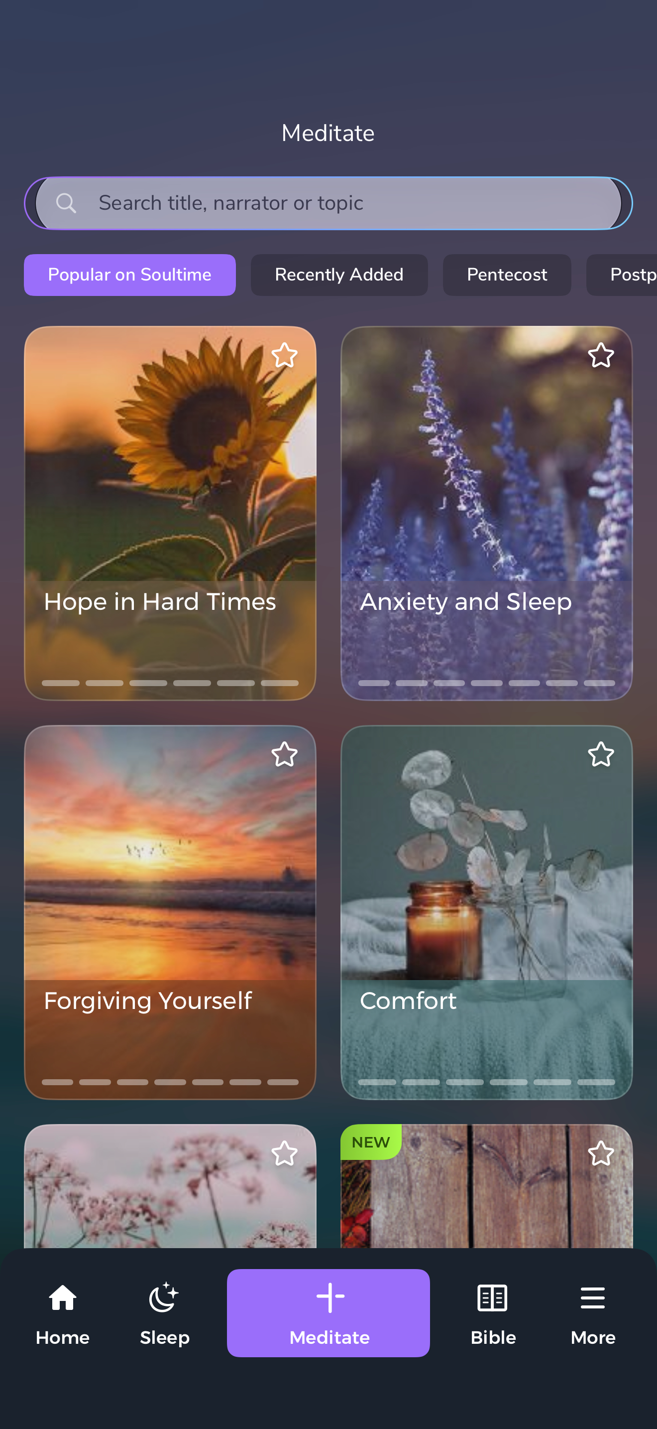 Soultime Meditate catalogue