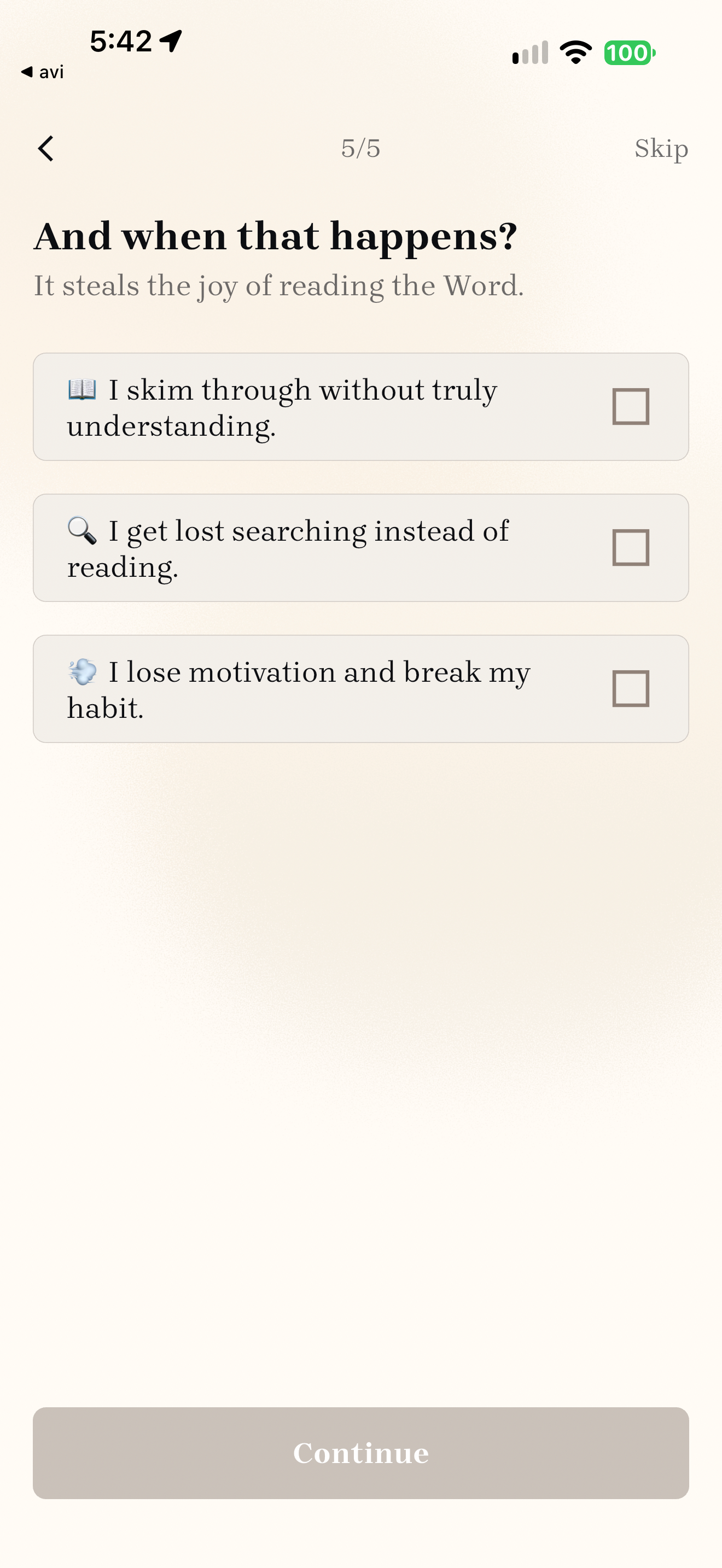 Reading motivation question