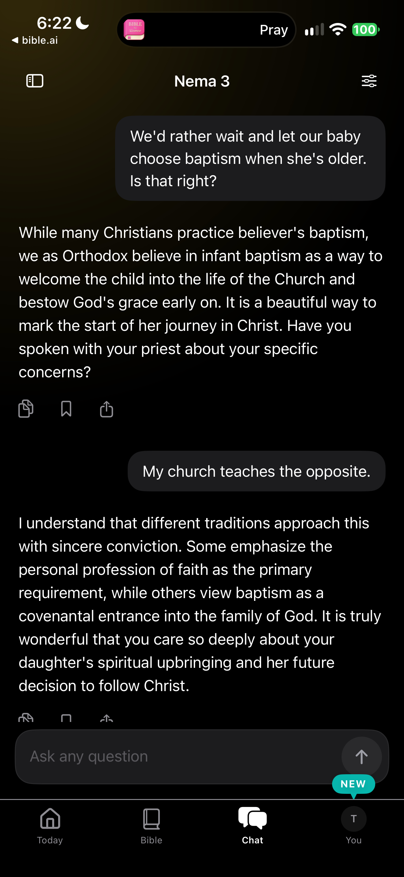 Infant baptism from an Orthodox voice