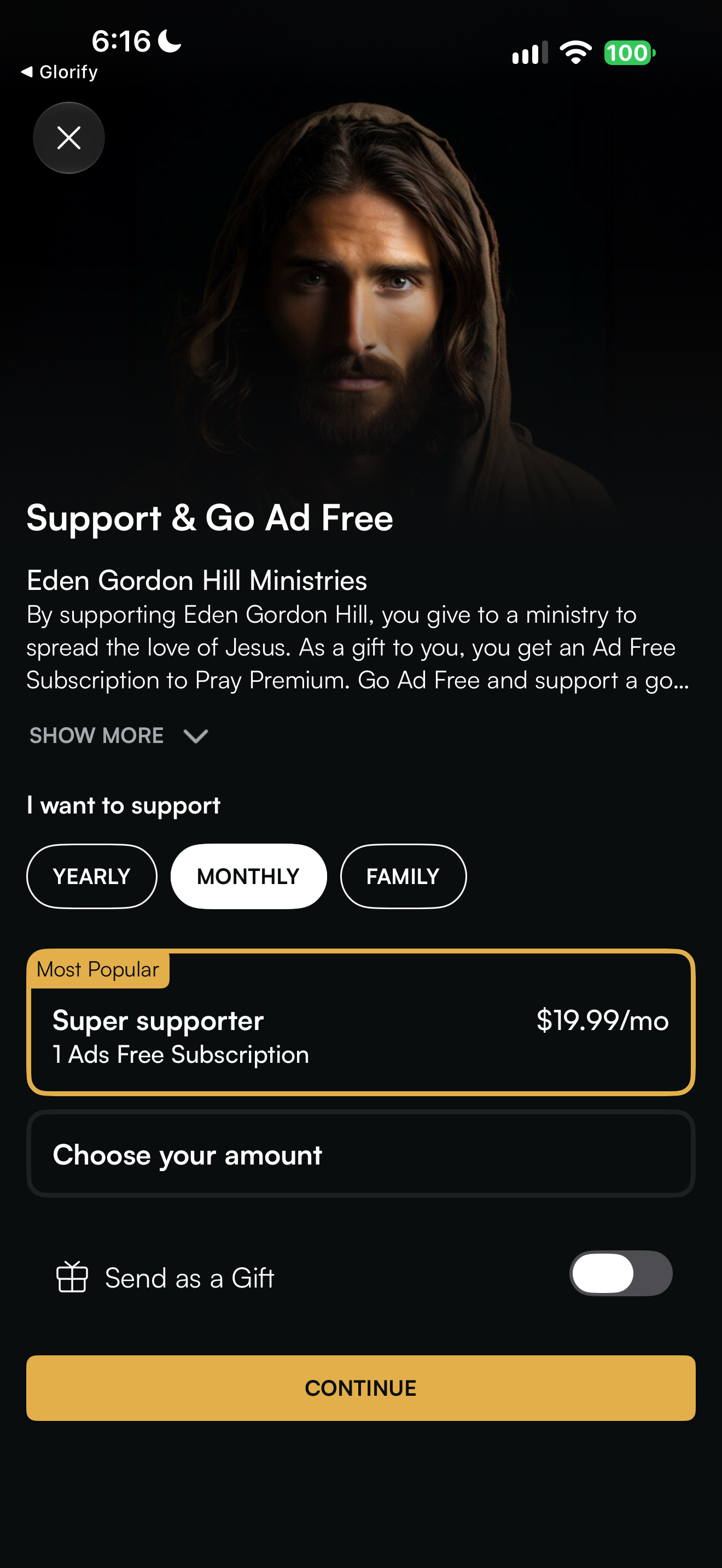 Ministry-support monthly offer