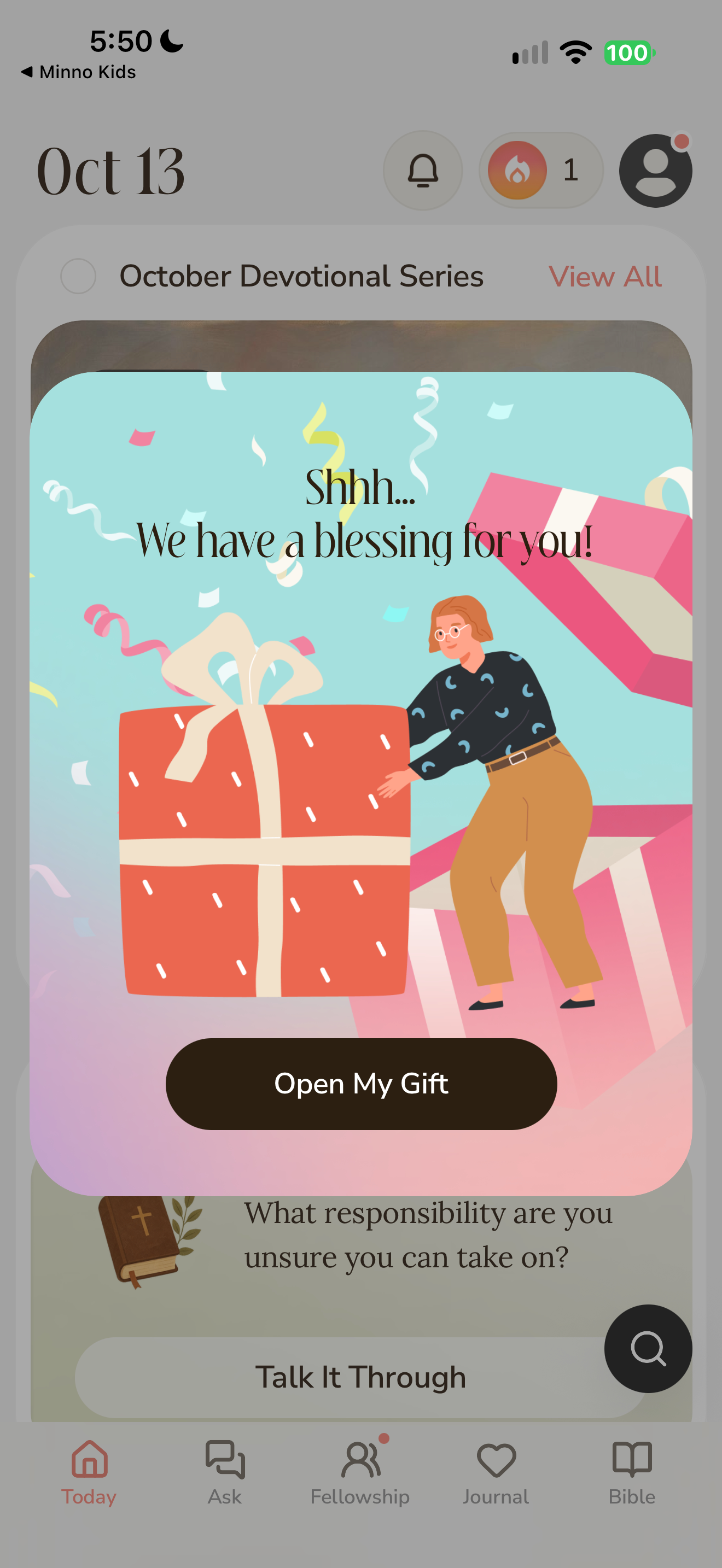Gift promotion