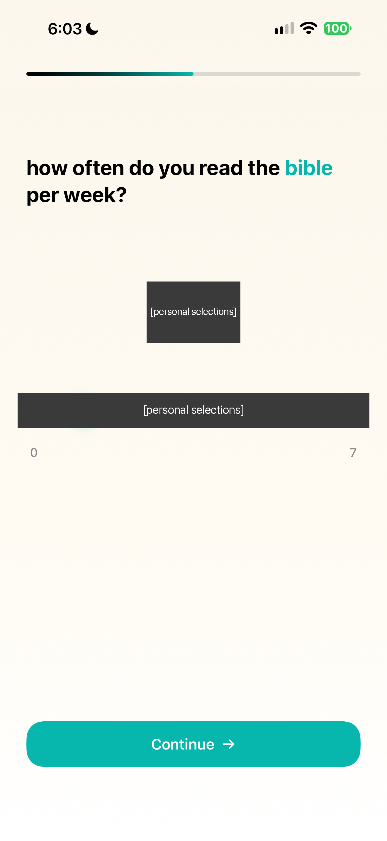 Reading frequency question