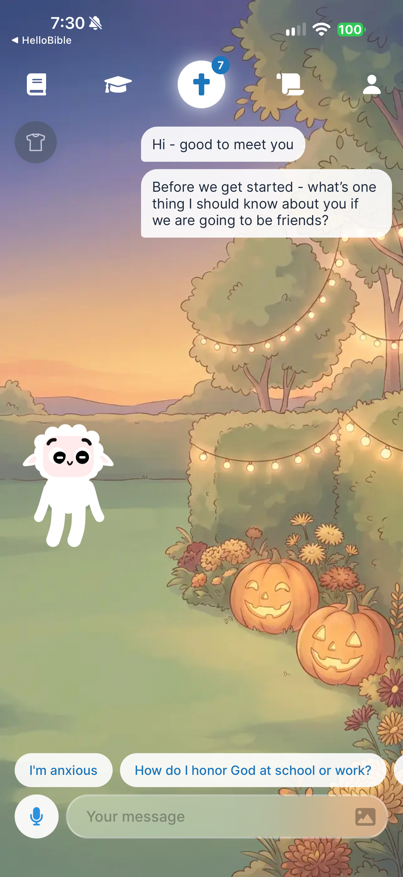 Companion asks to be friends