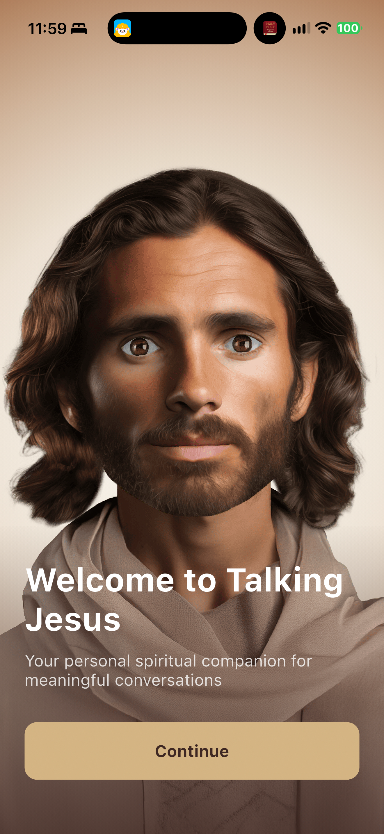 Talking Jesus welcome