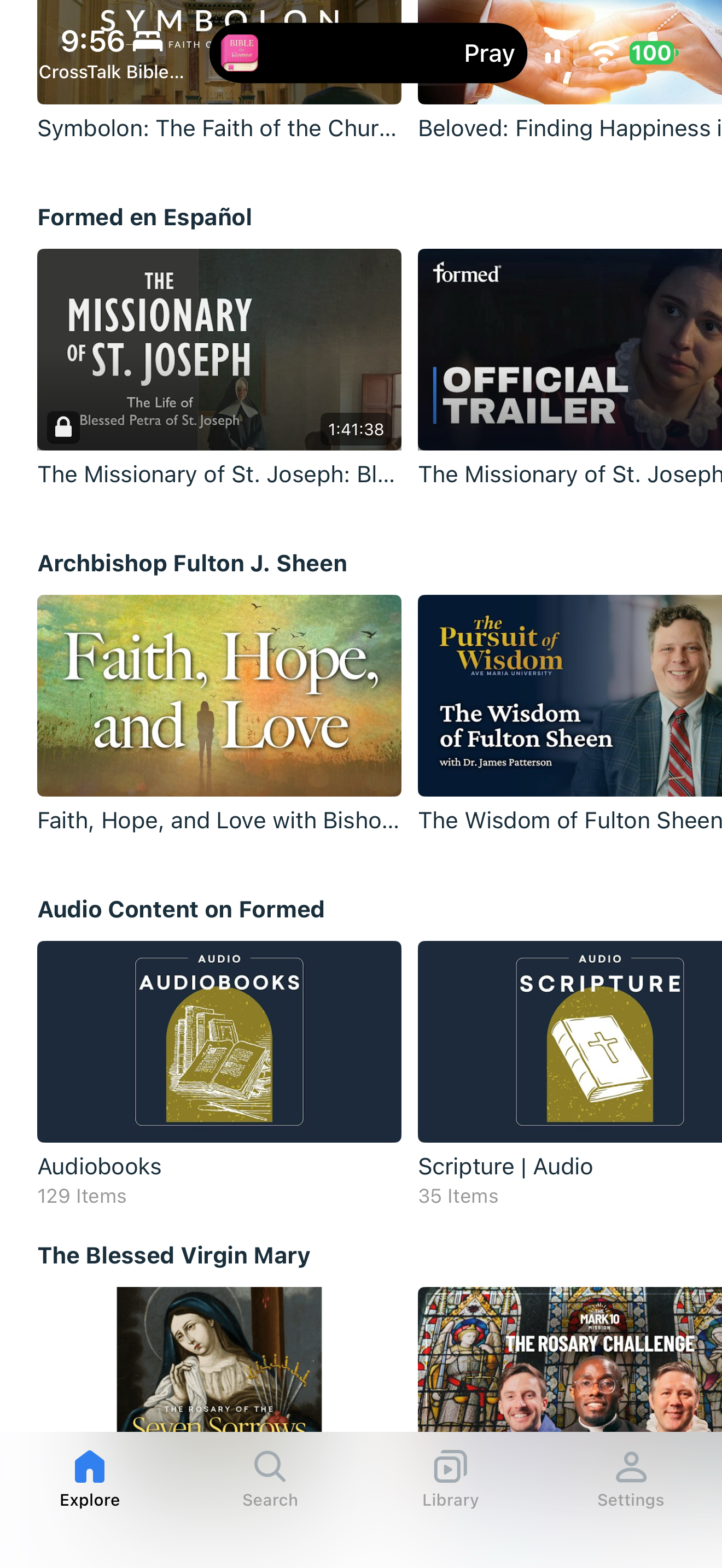 Explore rows: Spanish, Sheen, audio