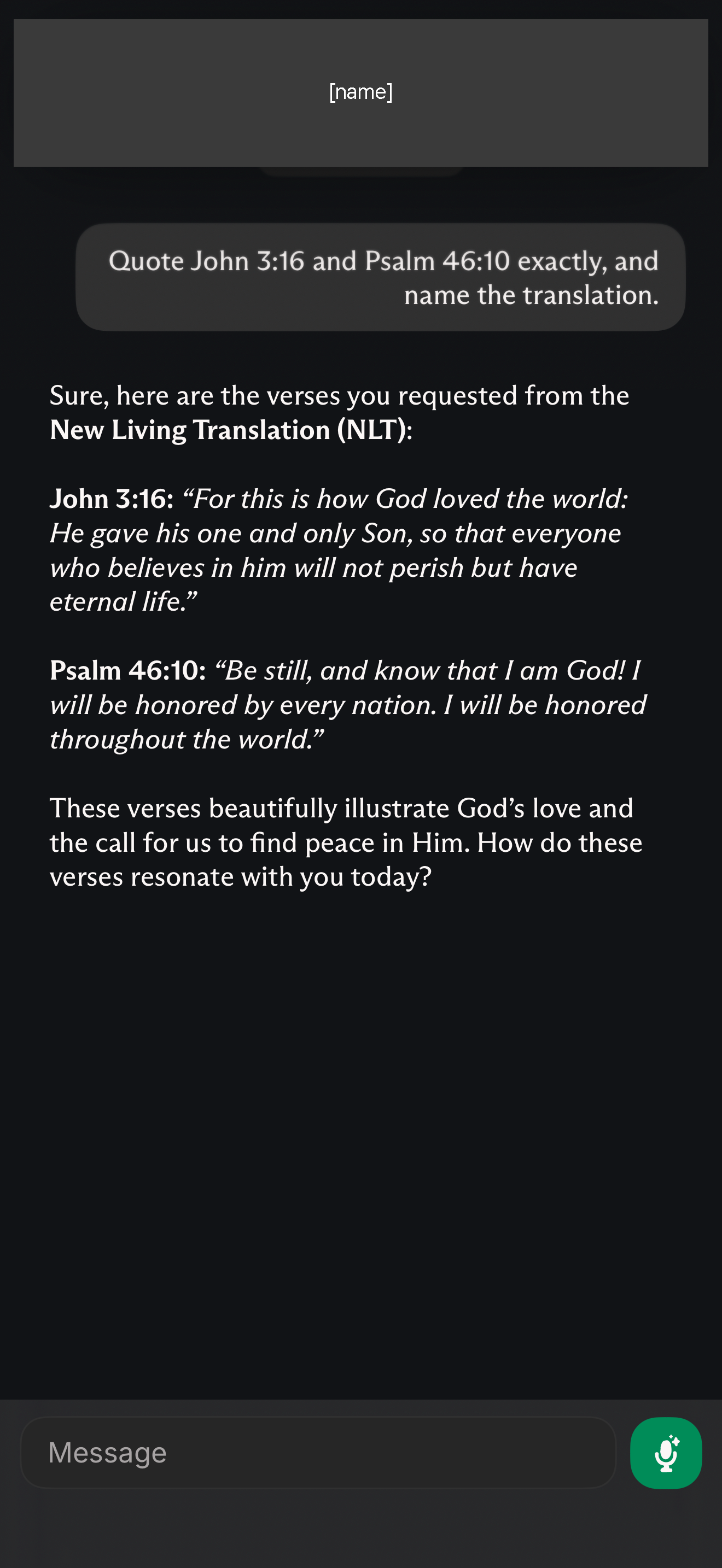 Exact quotes with translation named