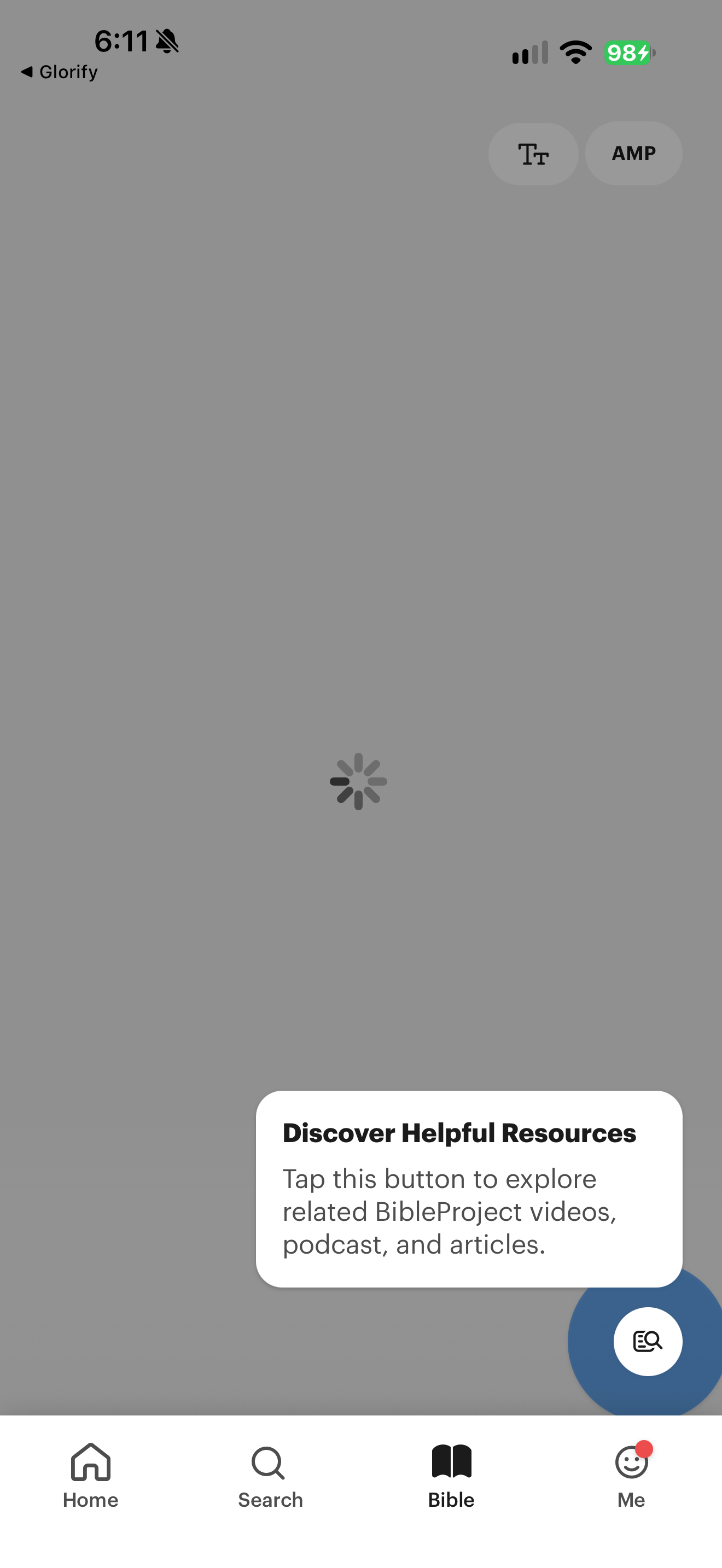 BibleProject resource tutorial loading