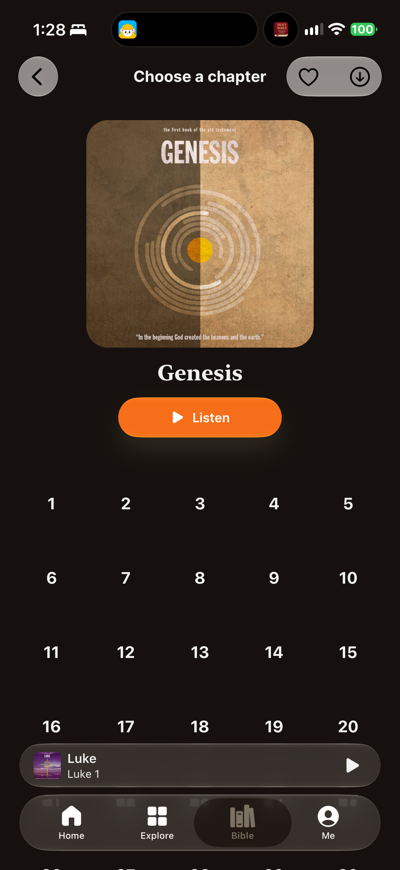 Genesis audio chapters