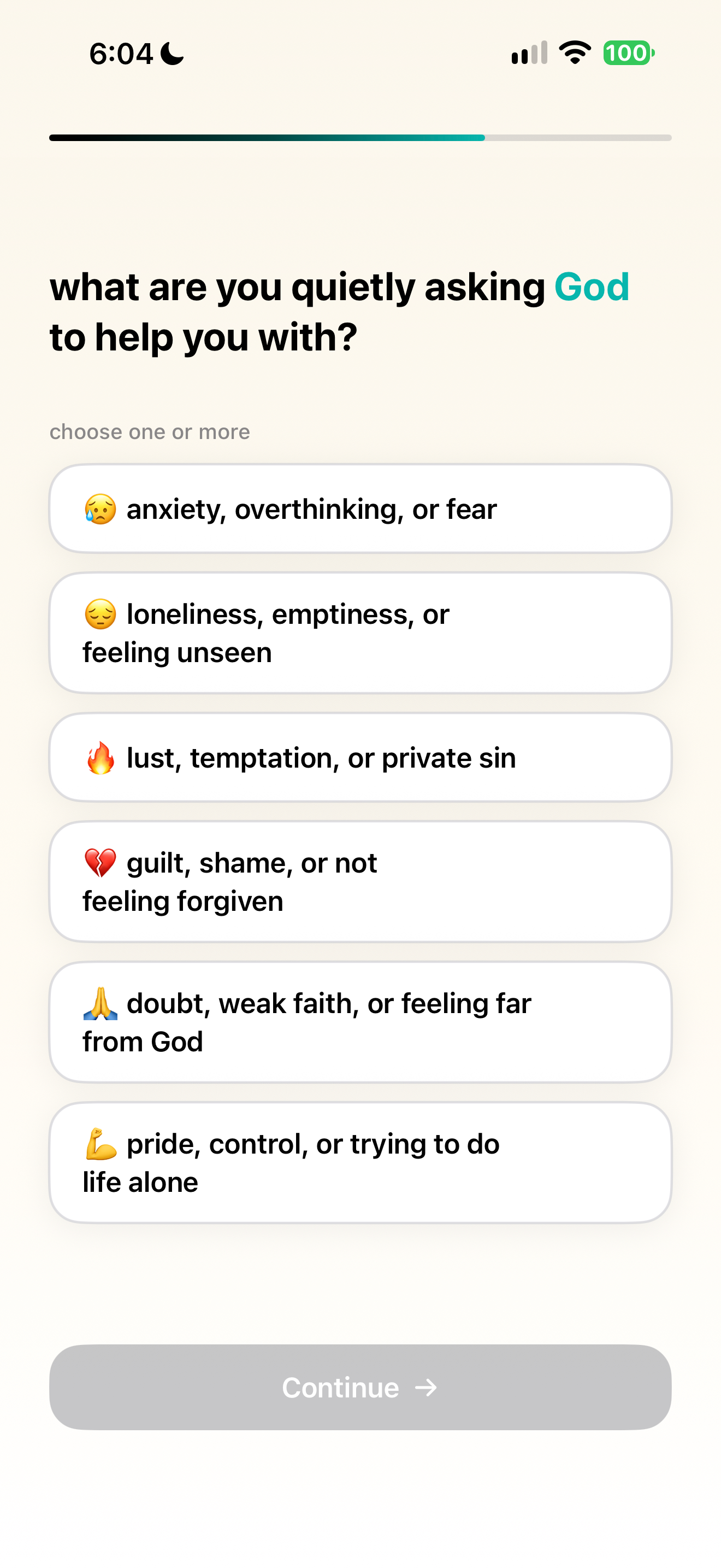 Quiet needs question