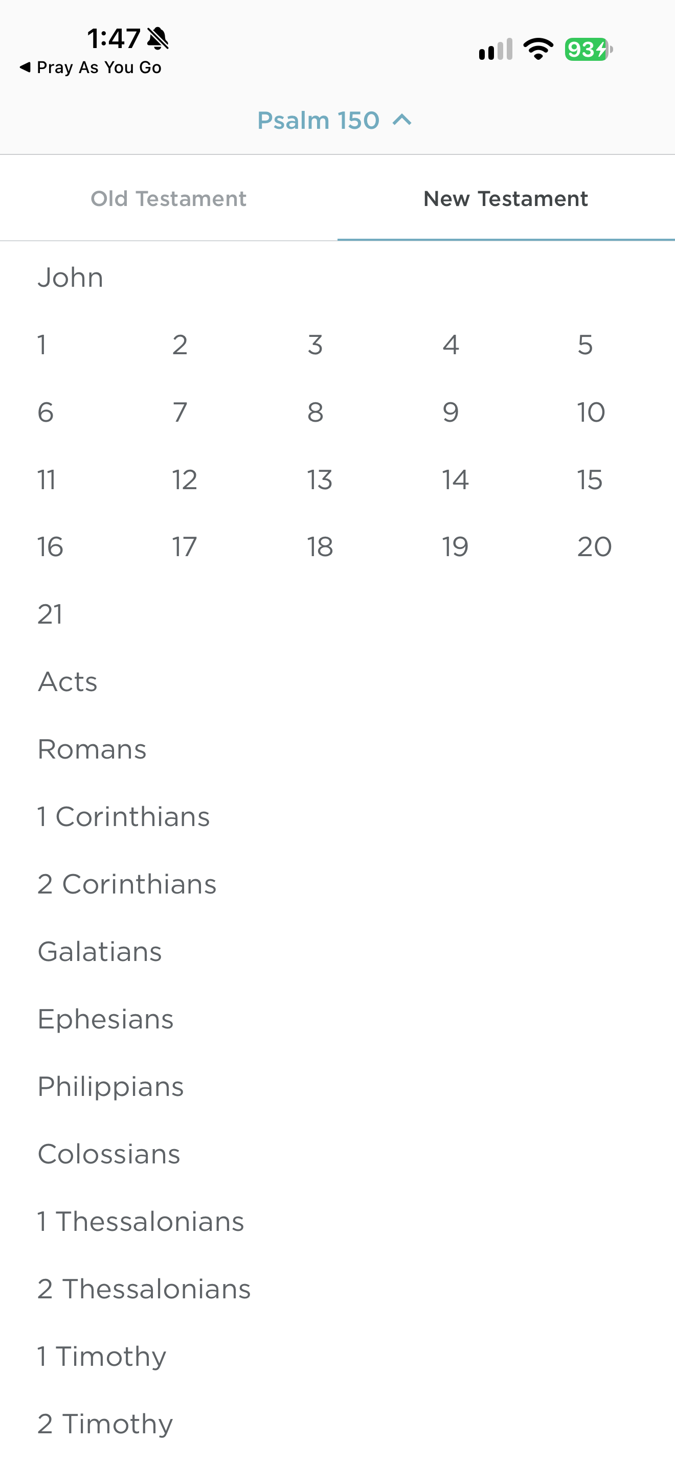 John chapter grid