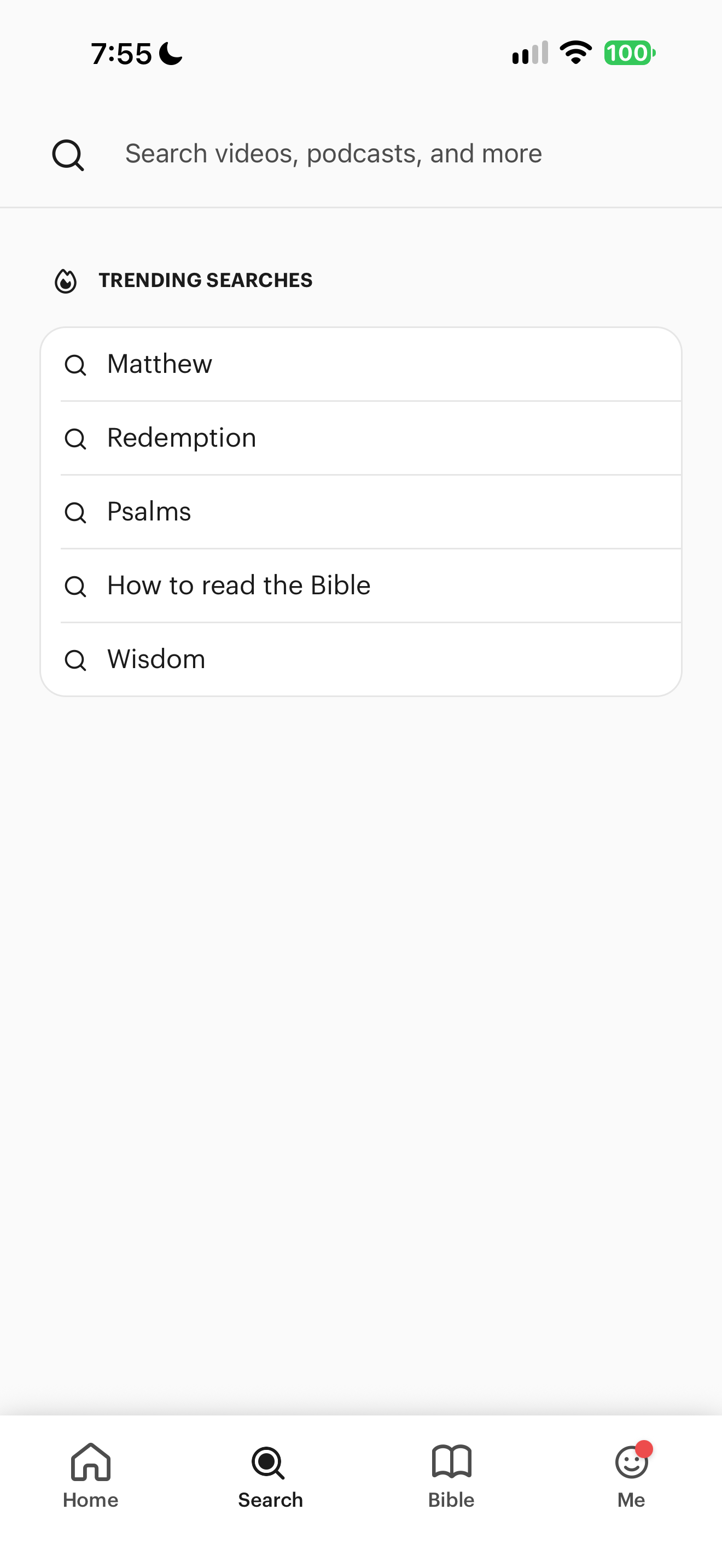 BibleProject search