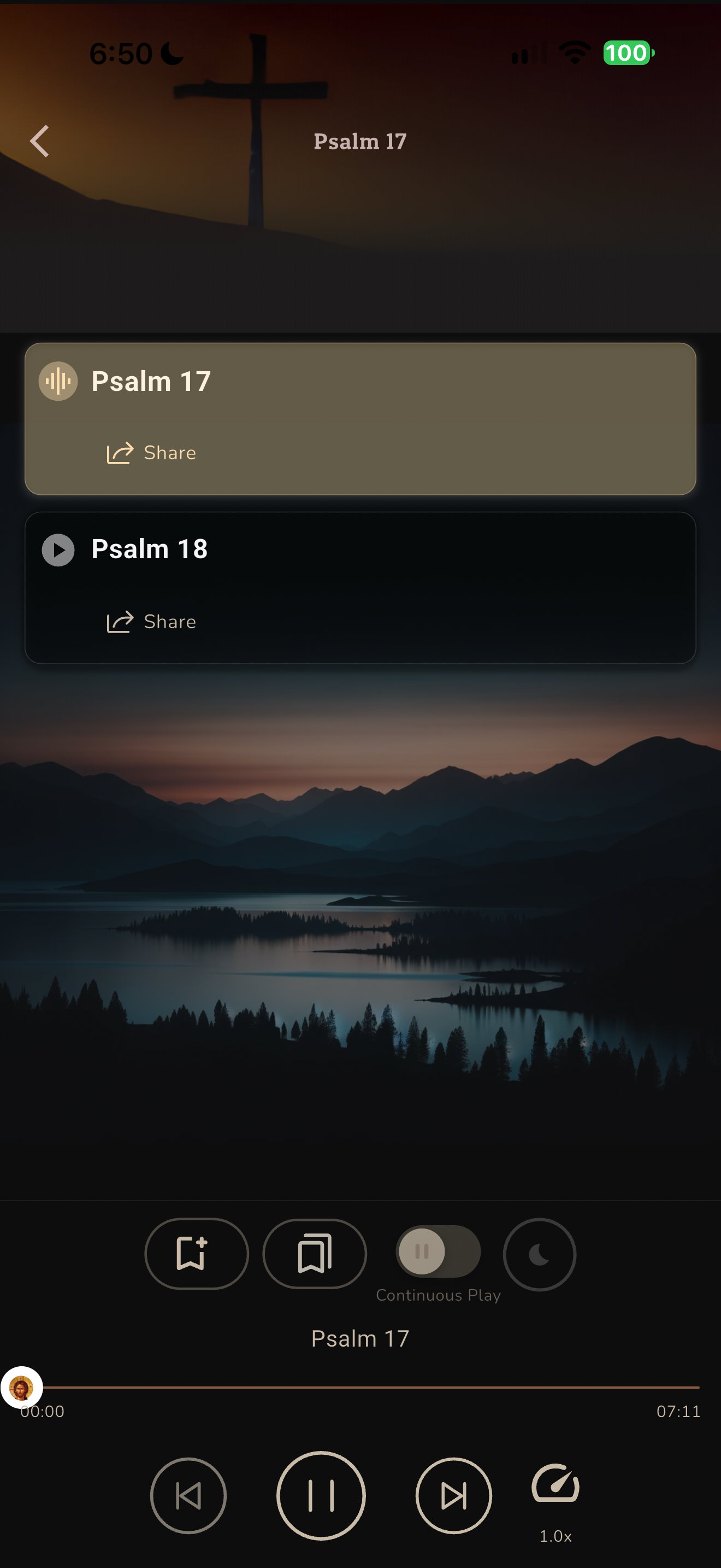 Psalm pair audio player