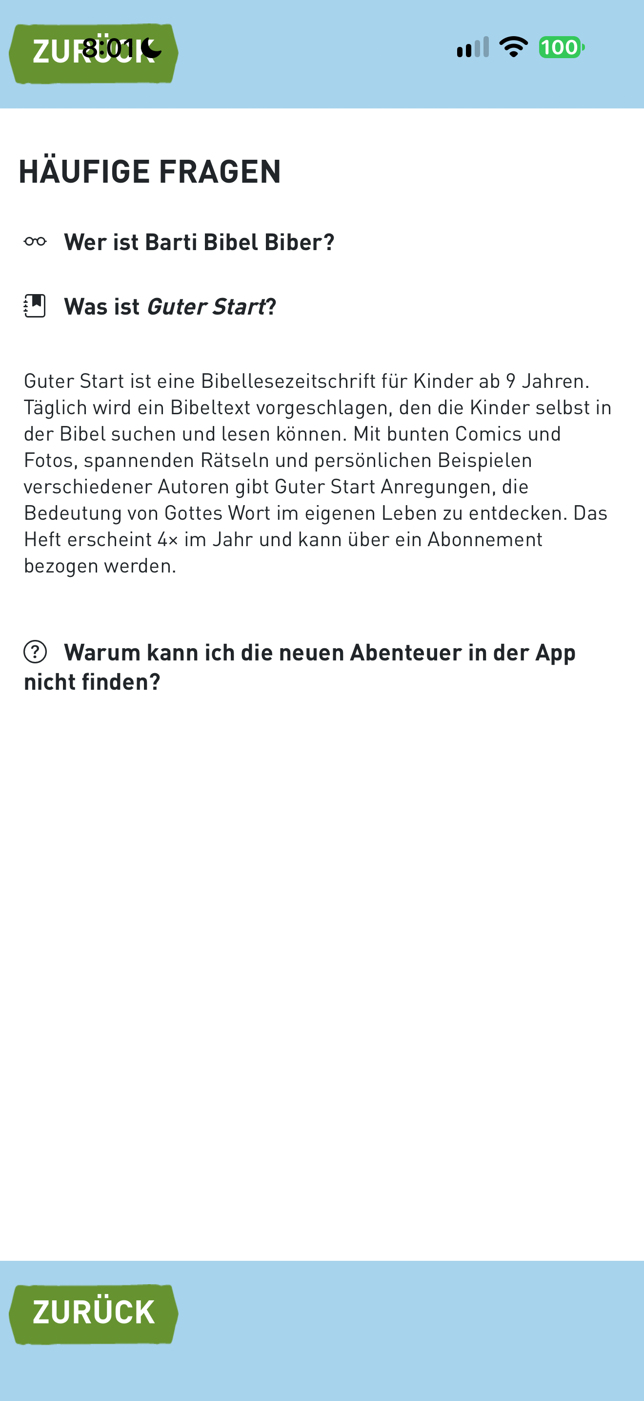 Guter Start explanation