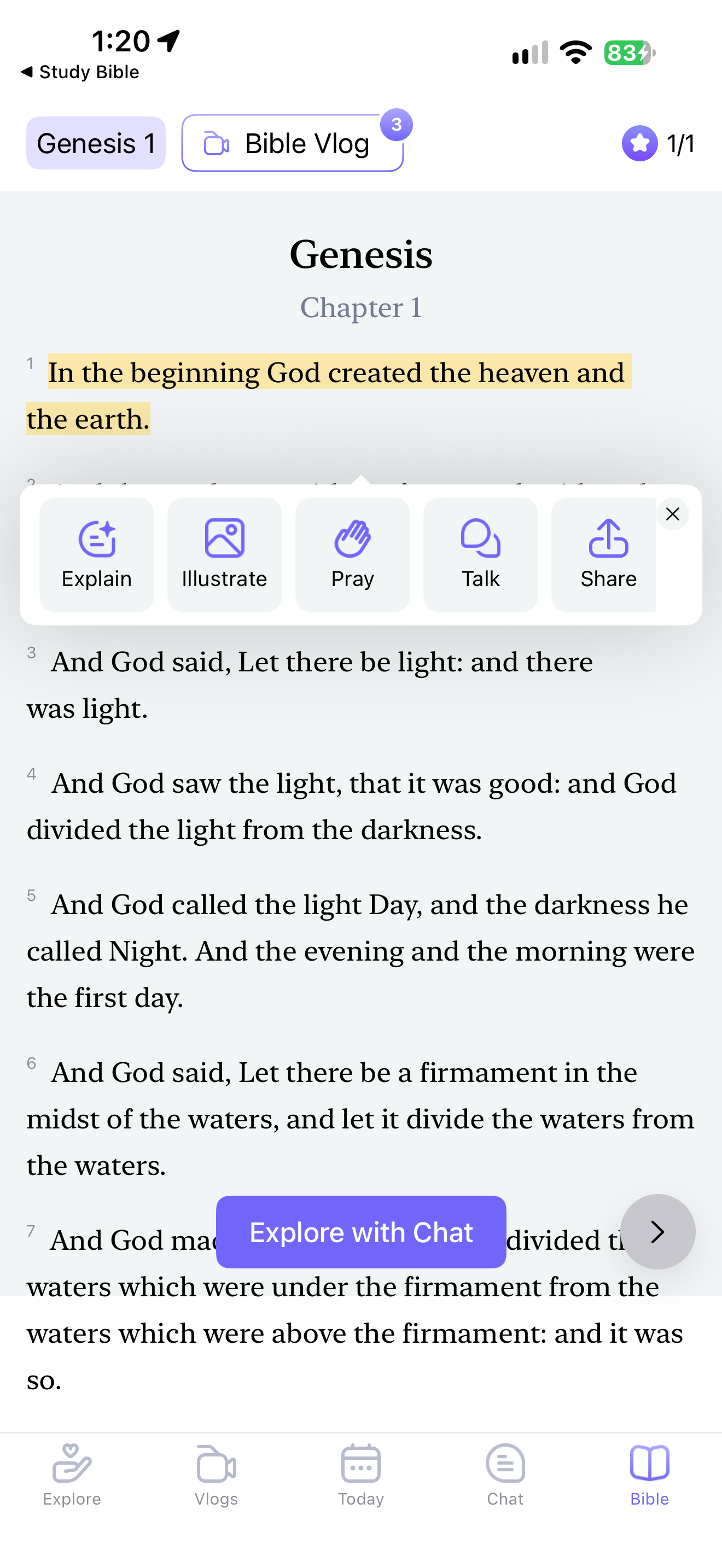 Verse actions