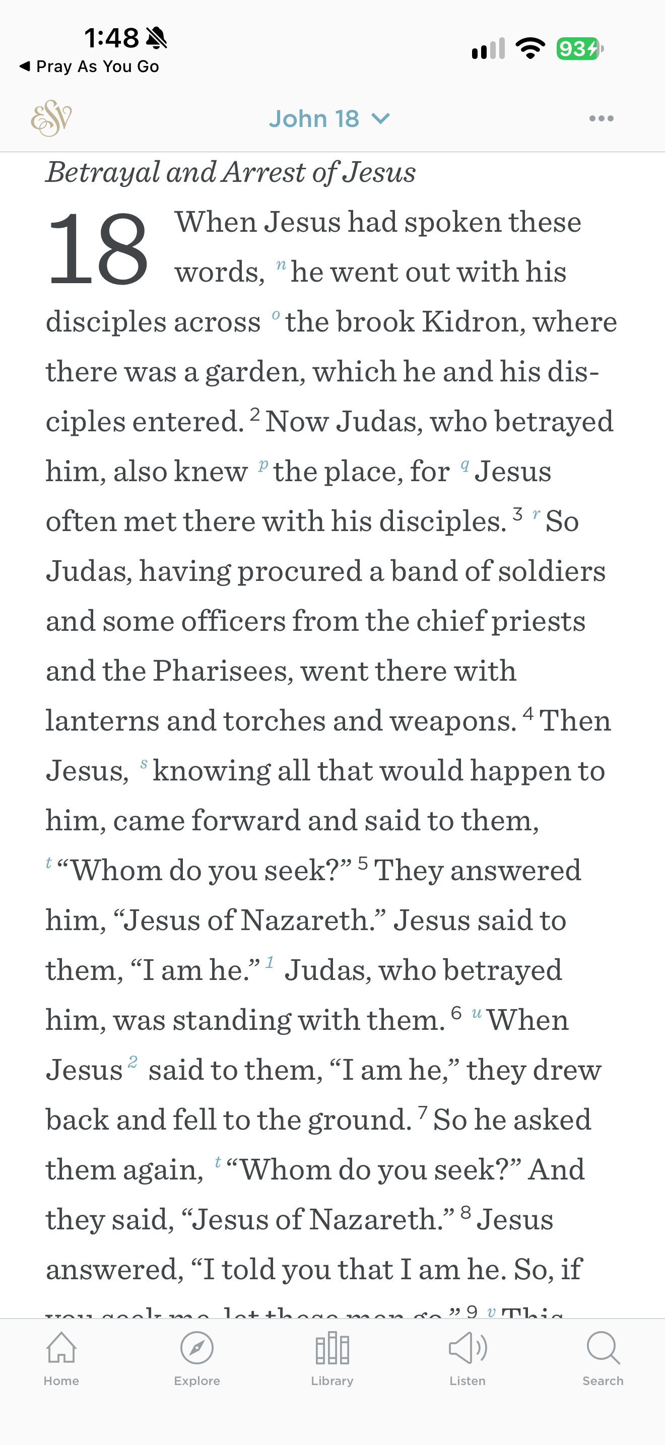 John 18 reader
