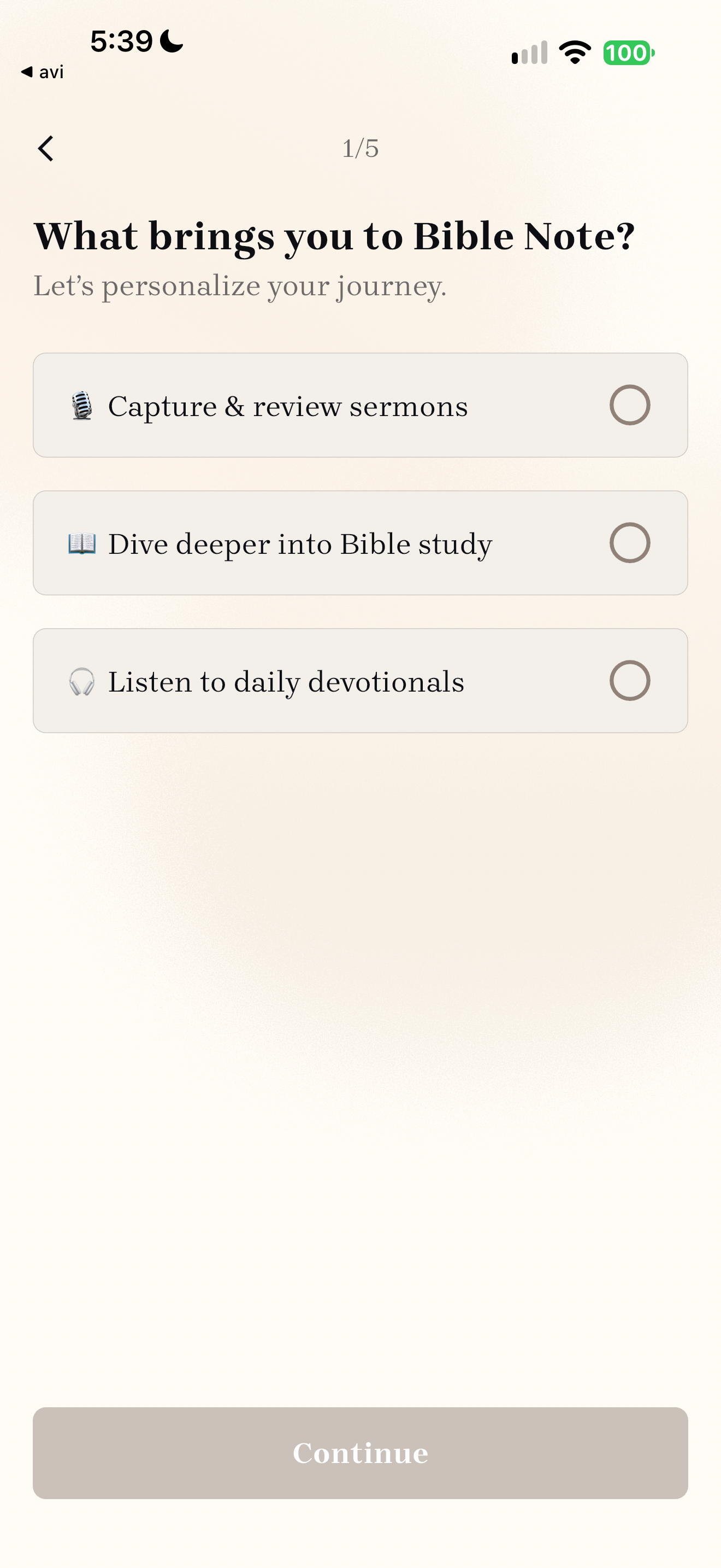 Purpose question