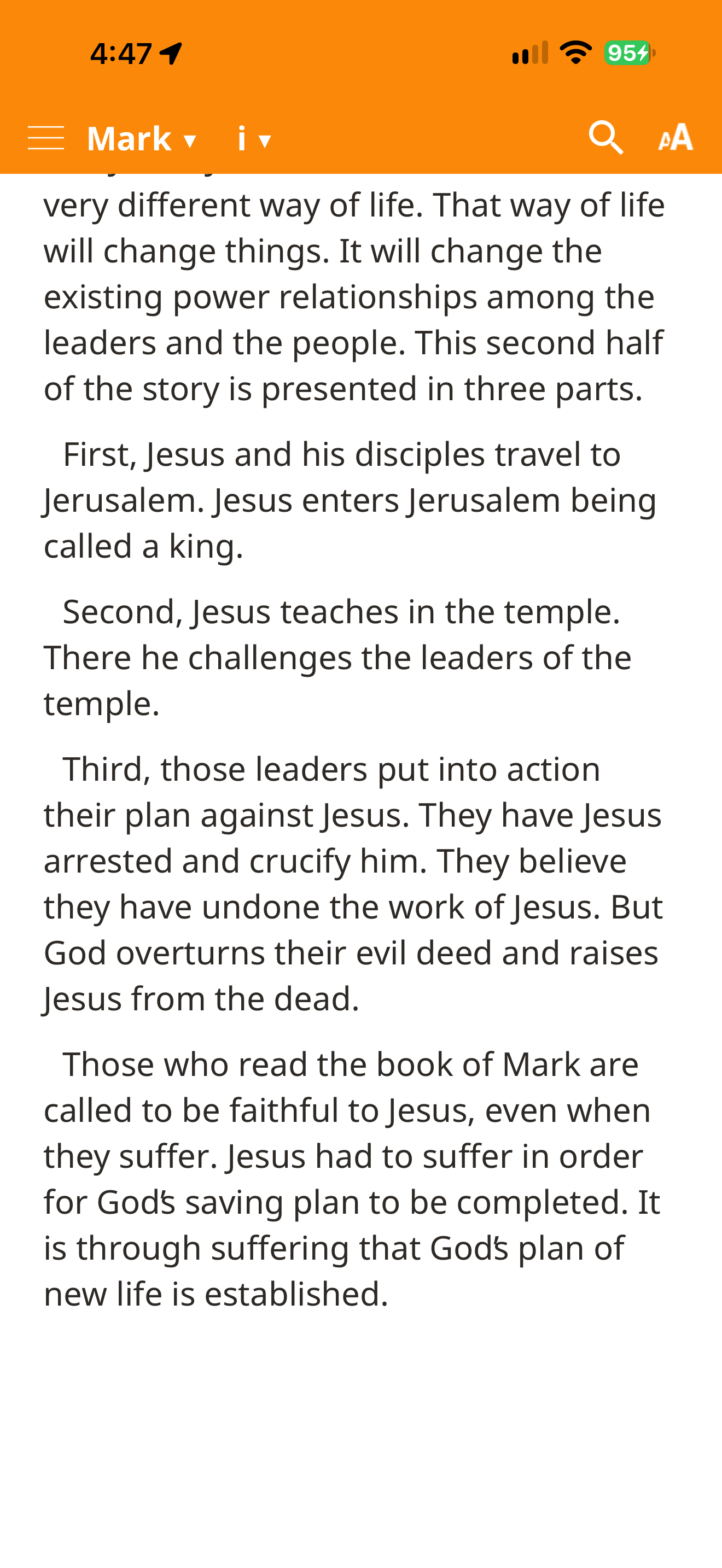 Biblica Mark introduction