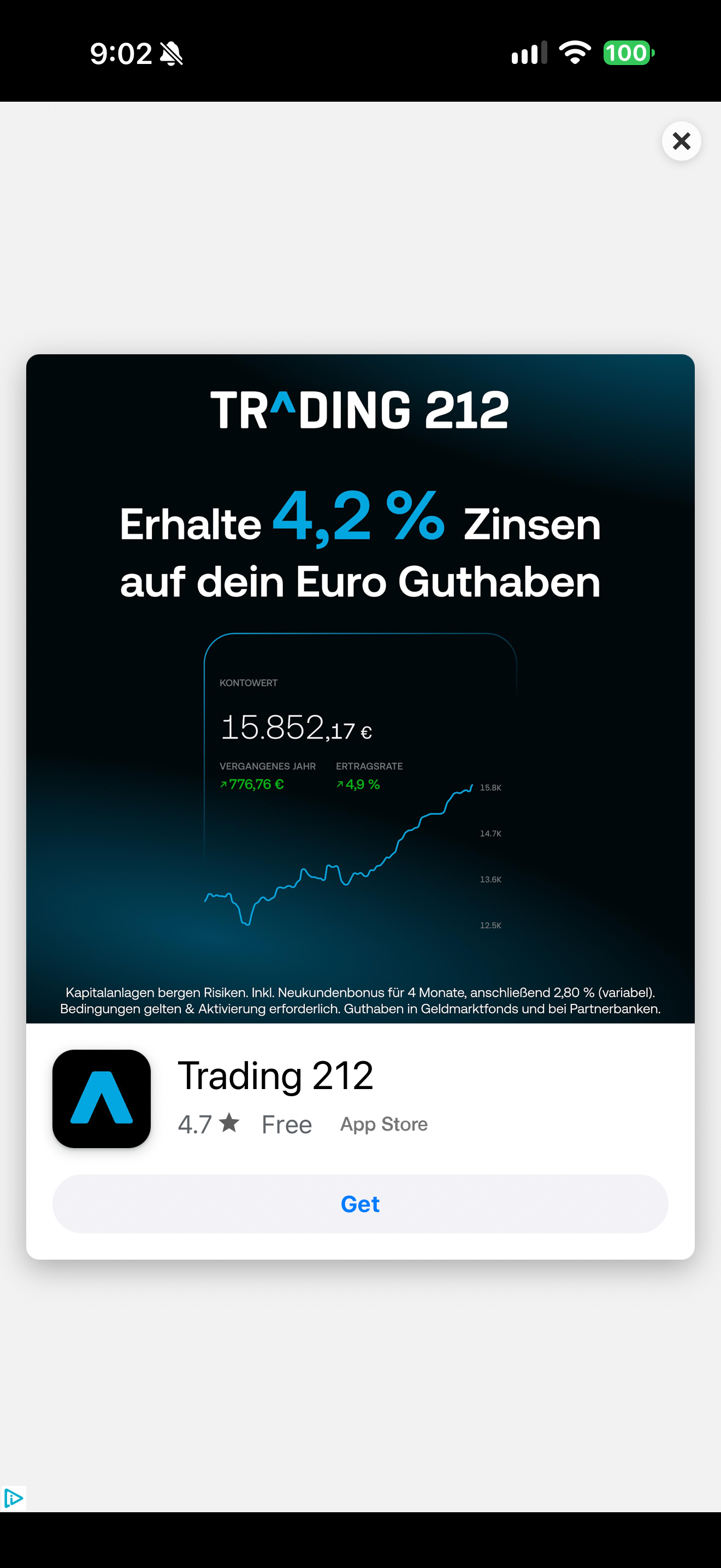 Gospel Live Activity opens a trading ad