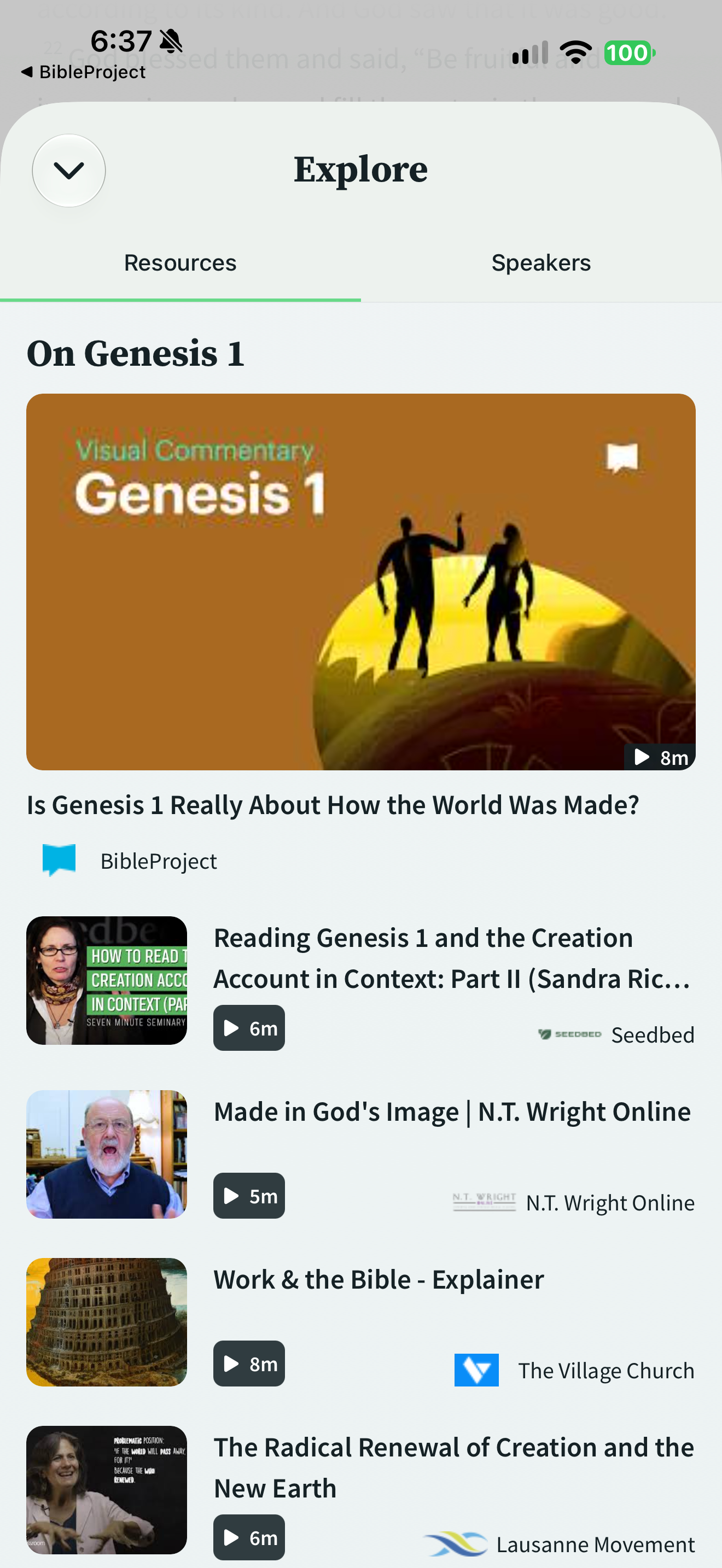 Spark Bible attributed resources