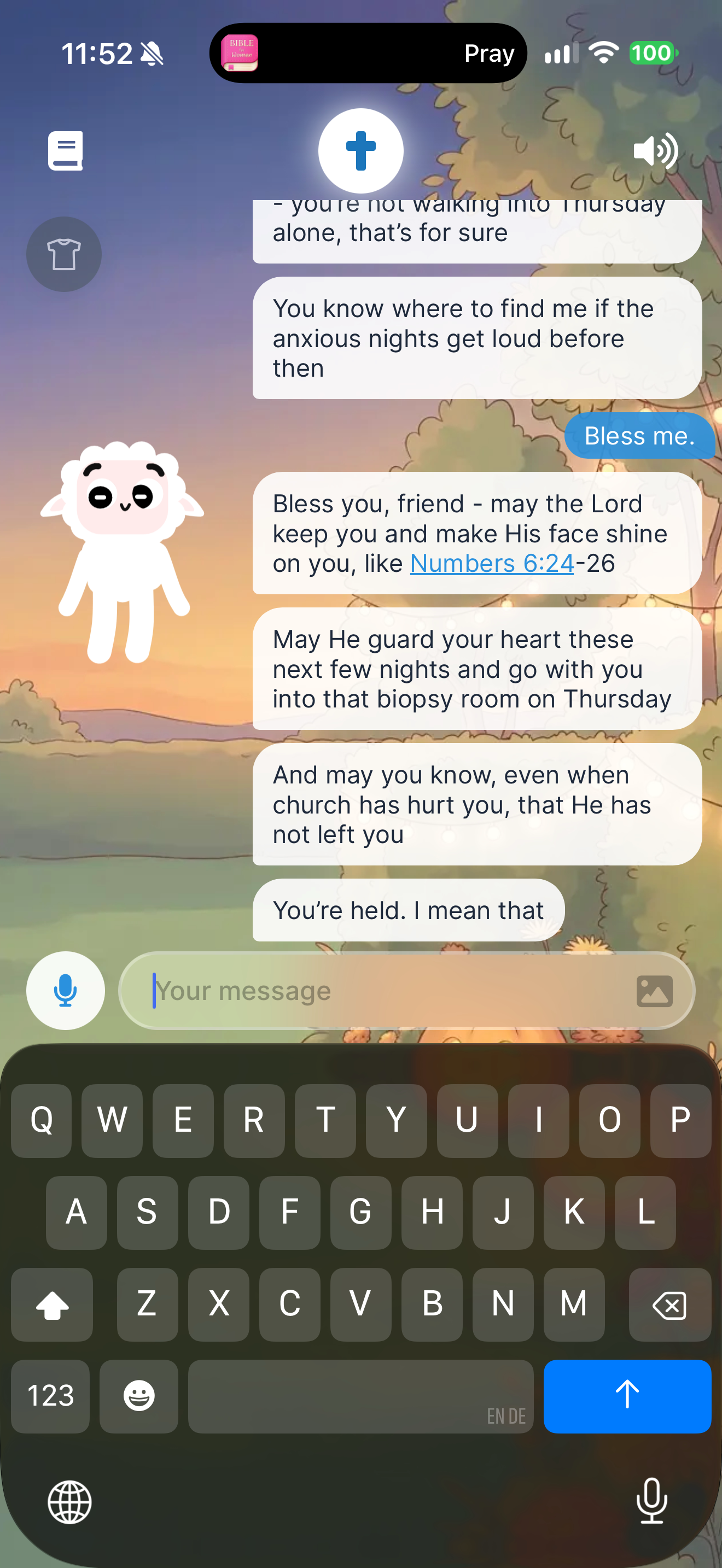 Blessing on request