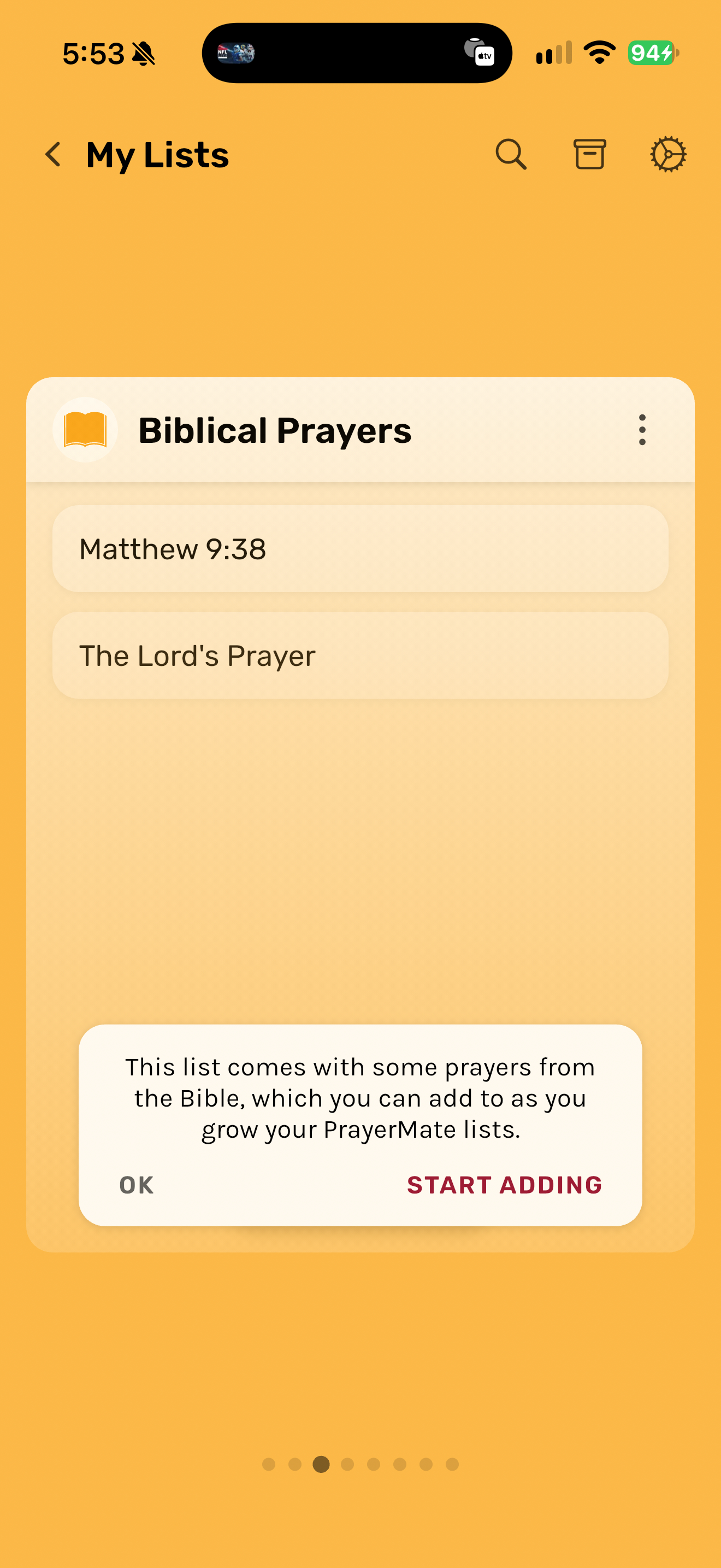 PrayerMate built-in prayer guidance