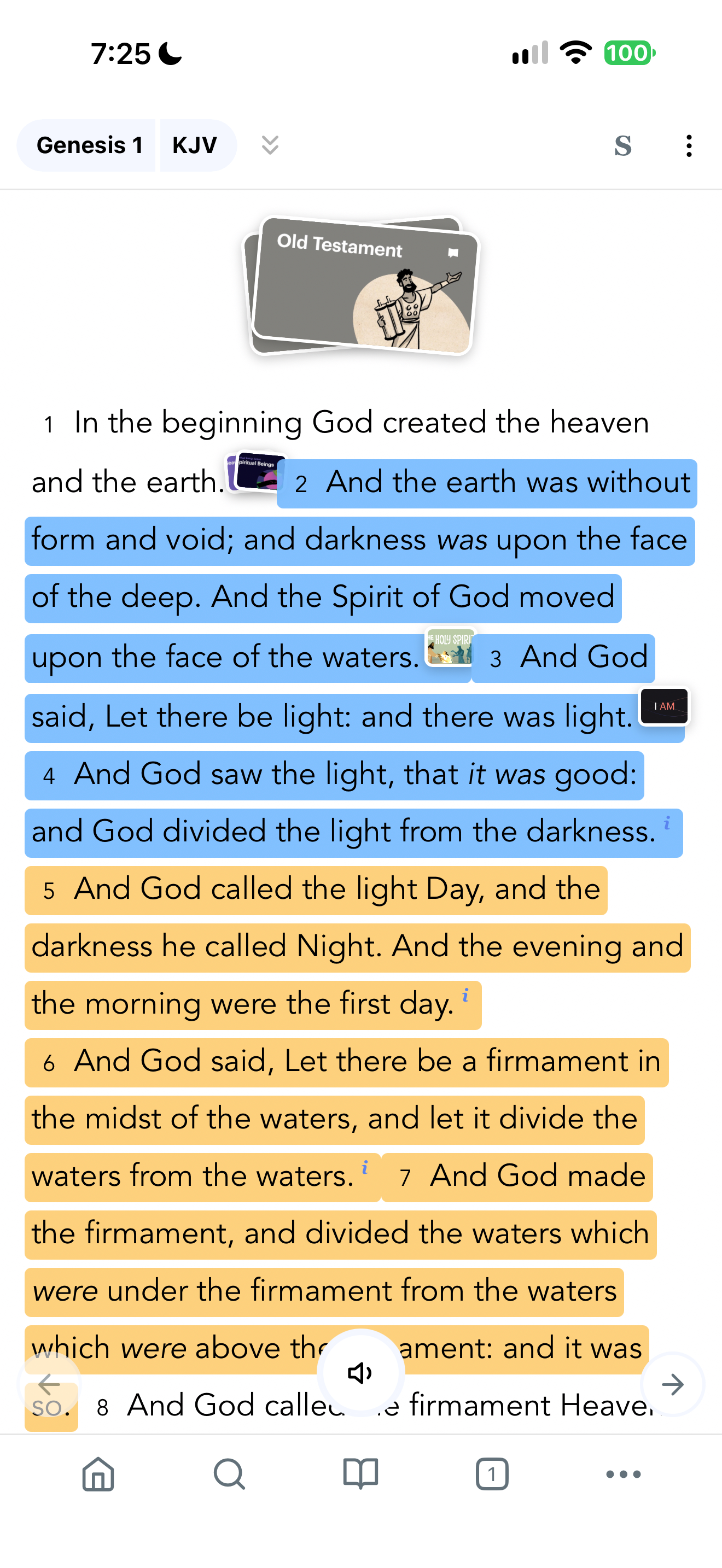 Genesis marked reader