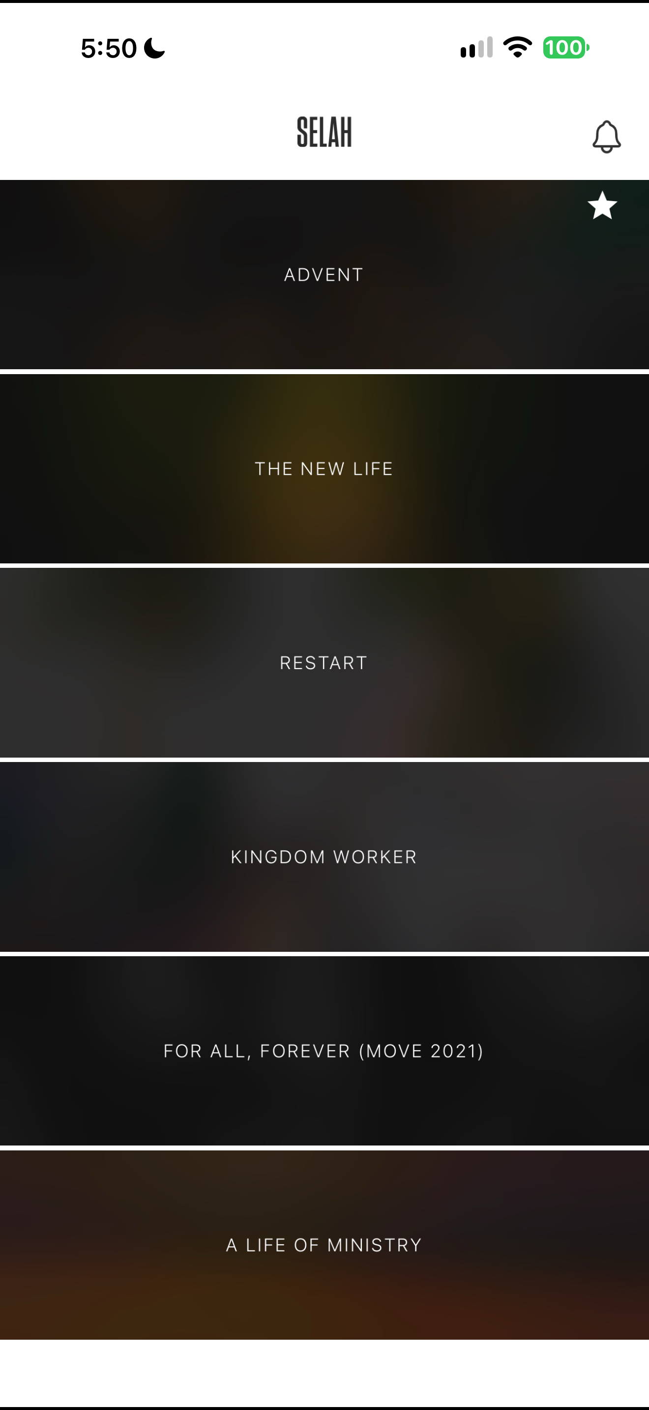 Selah series list