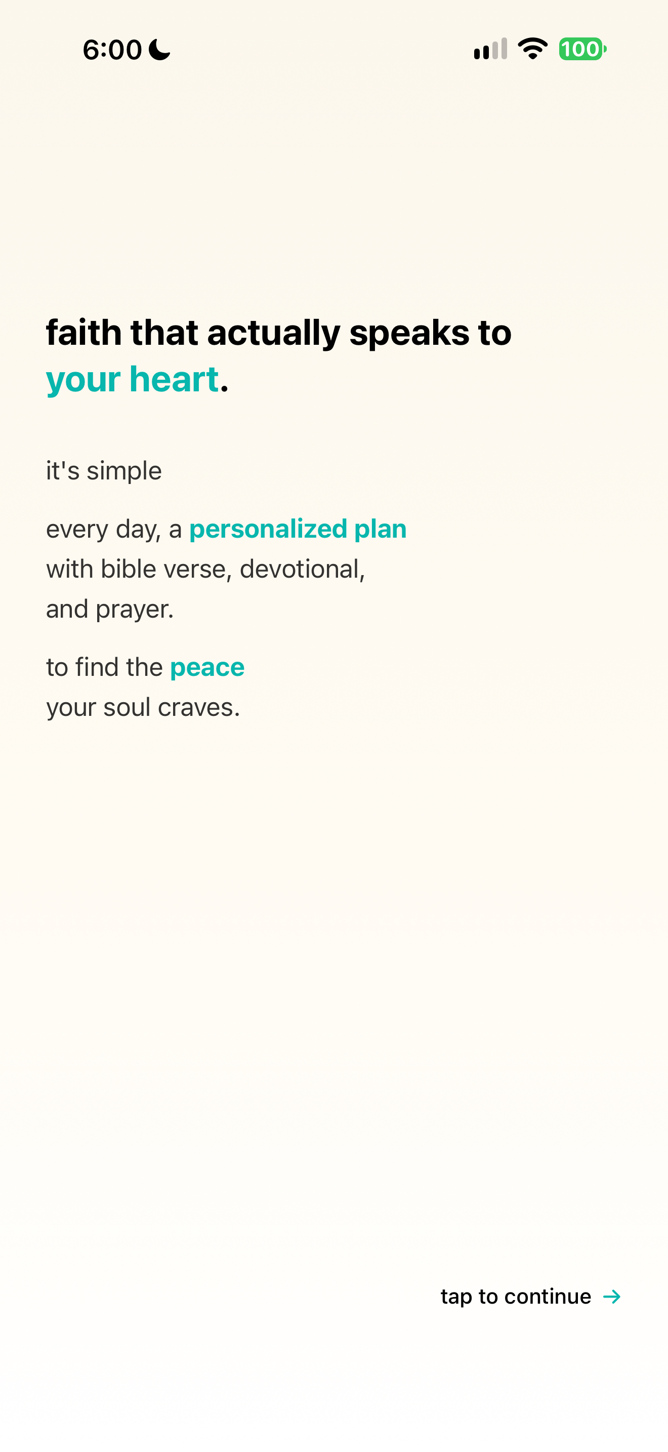 A personalised-plan promise