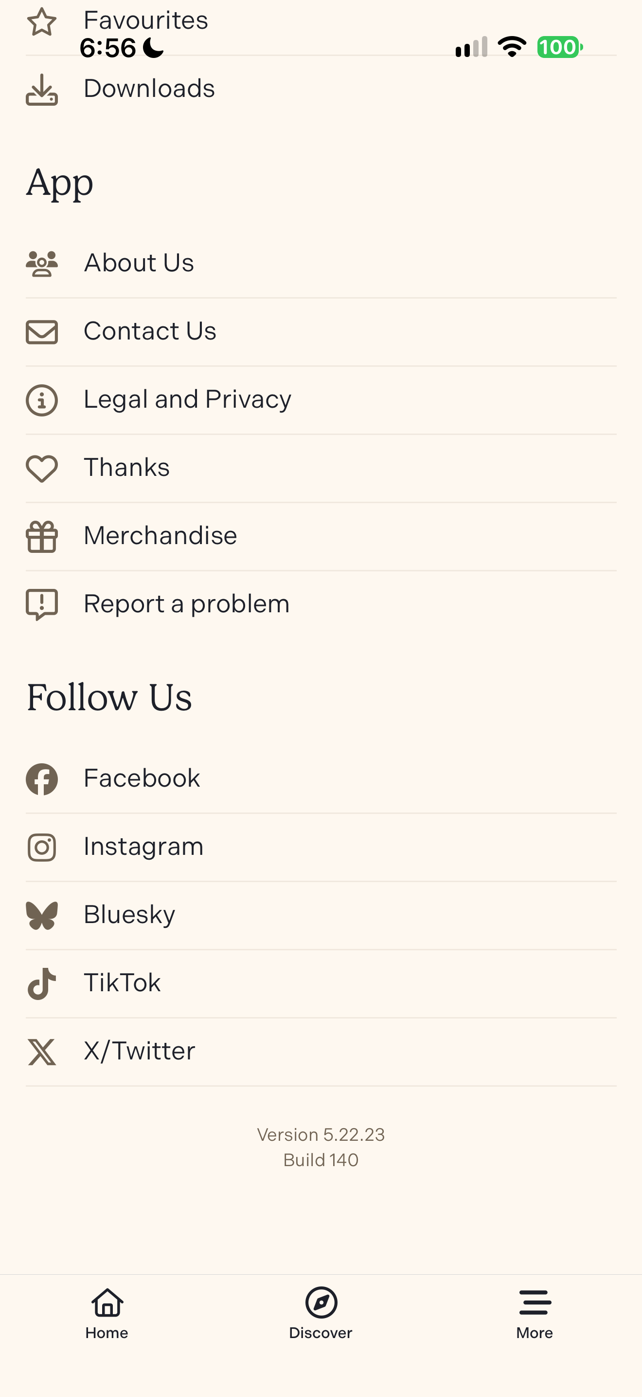 More social links