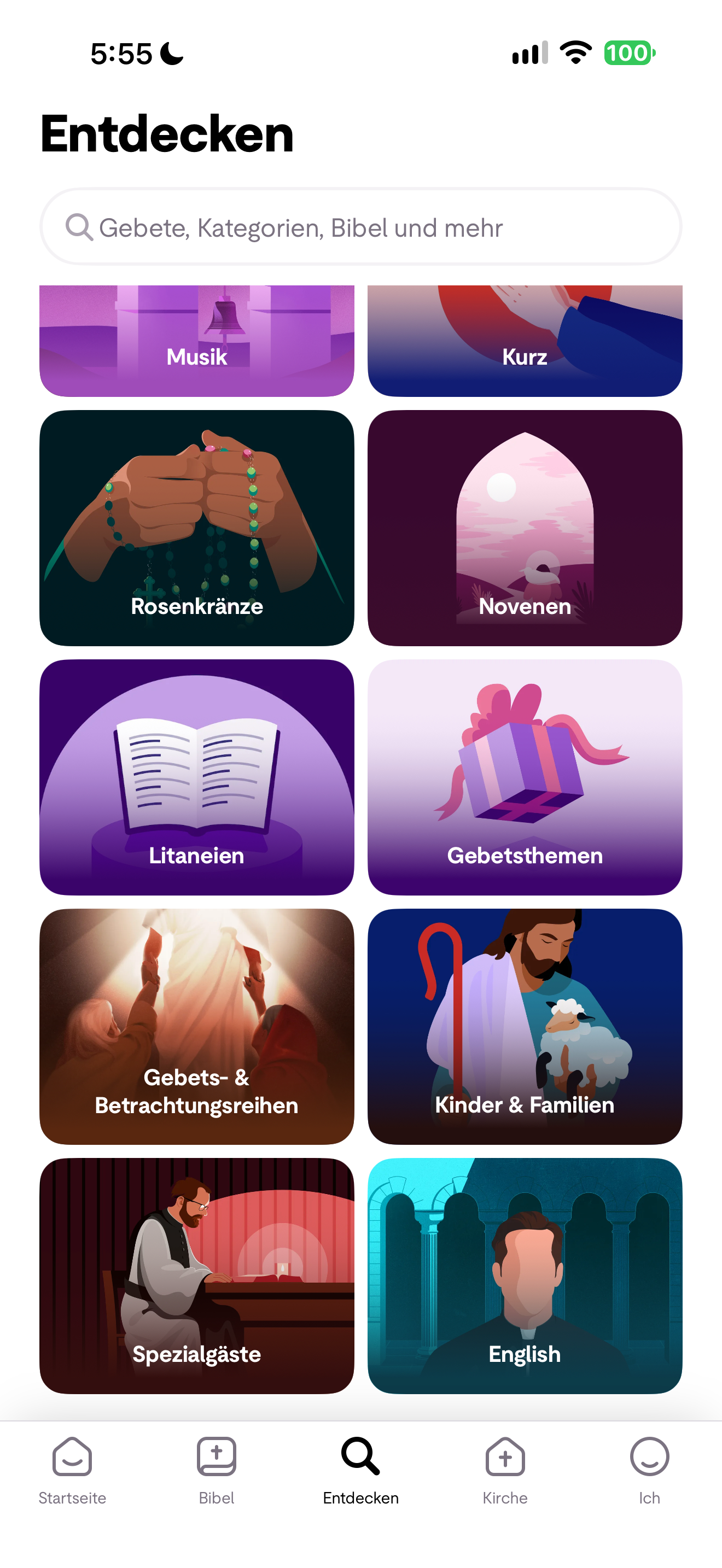 More prayer categories