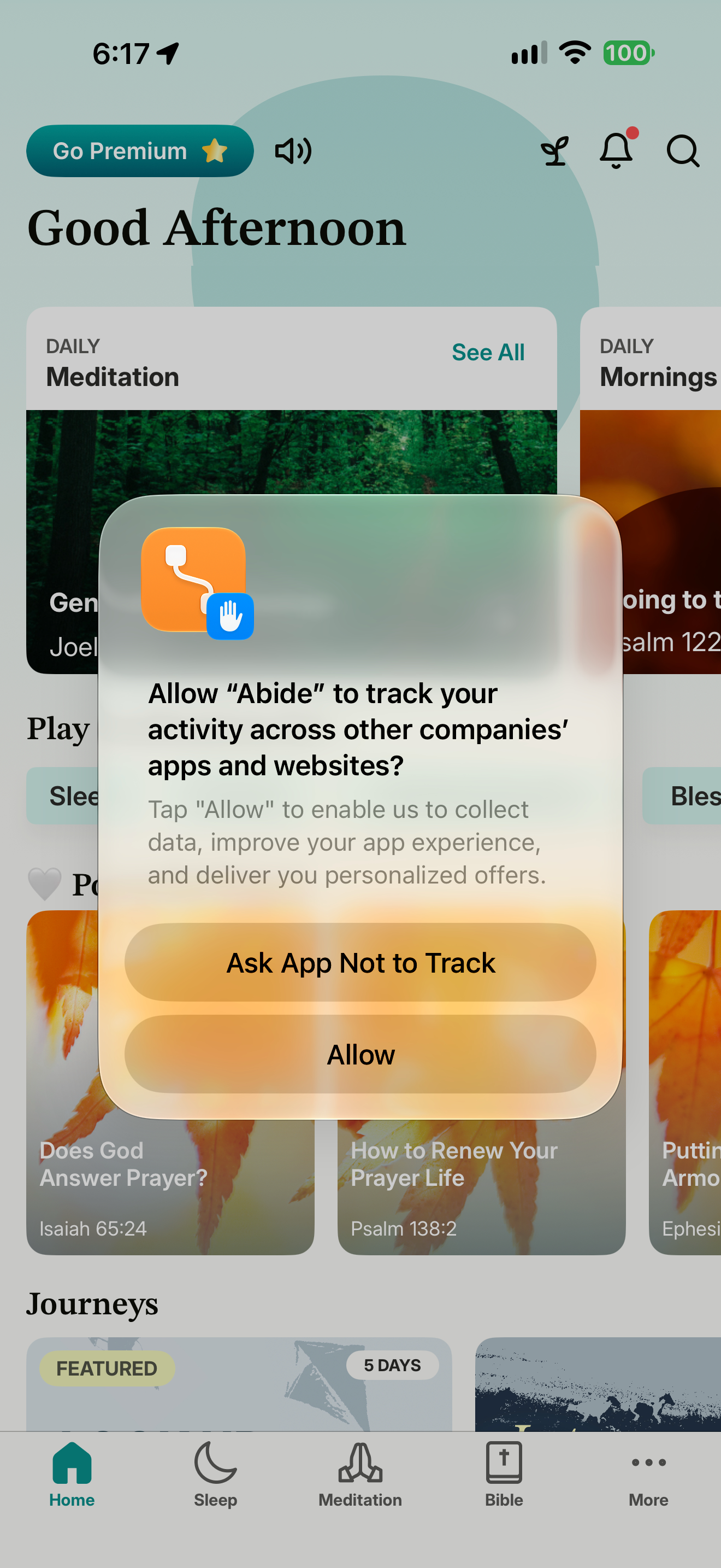 System tracking permission