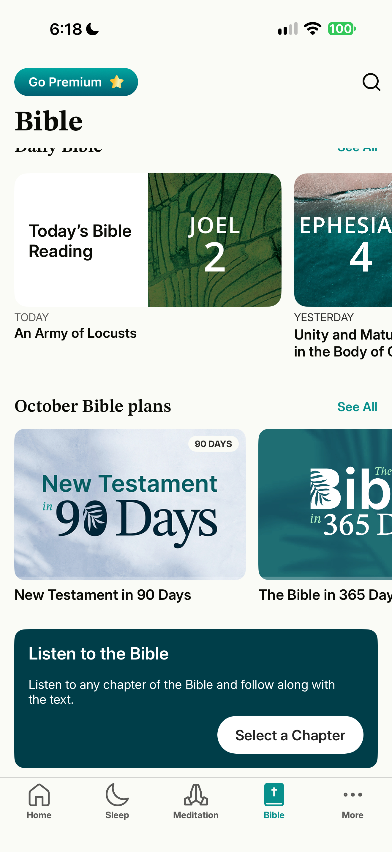 Bible audio discovery