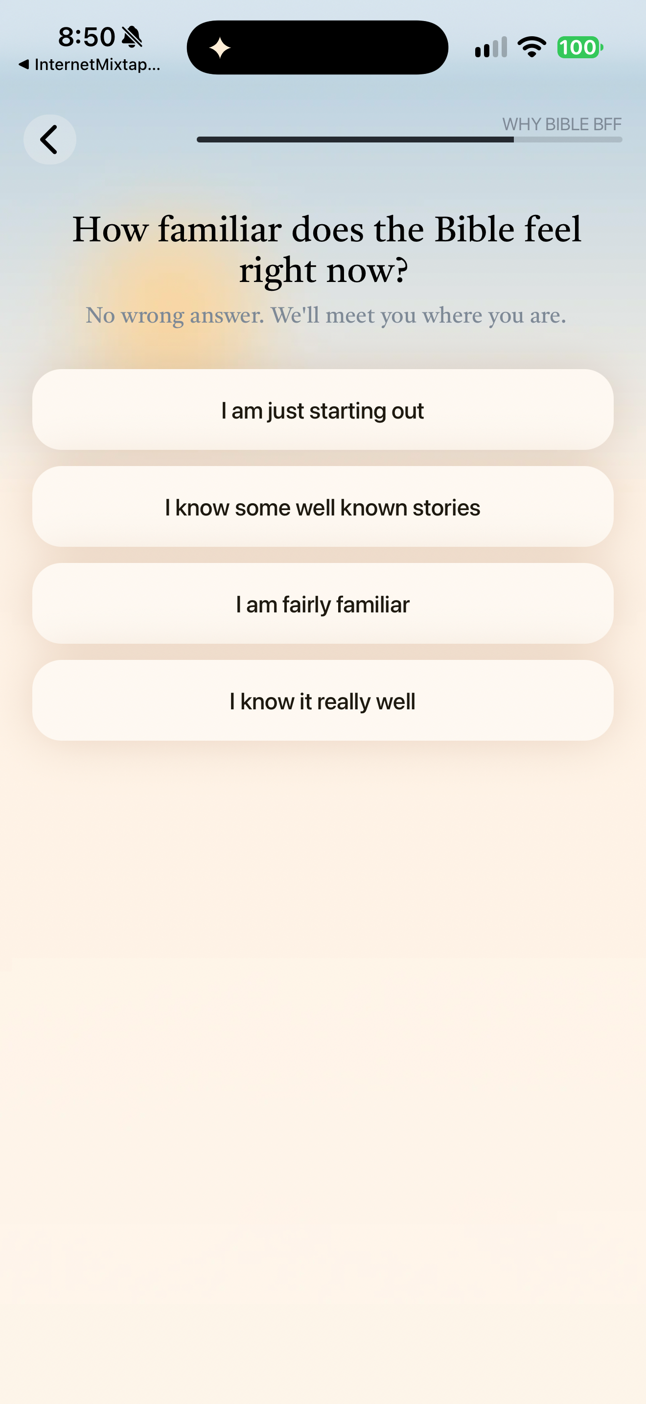 Bible familiarity question