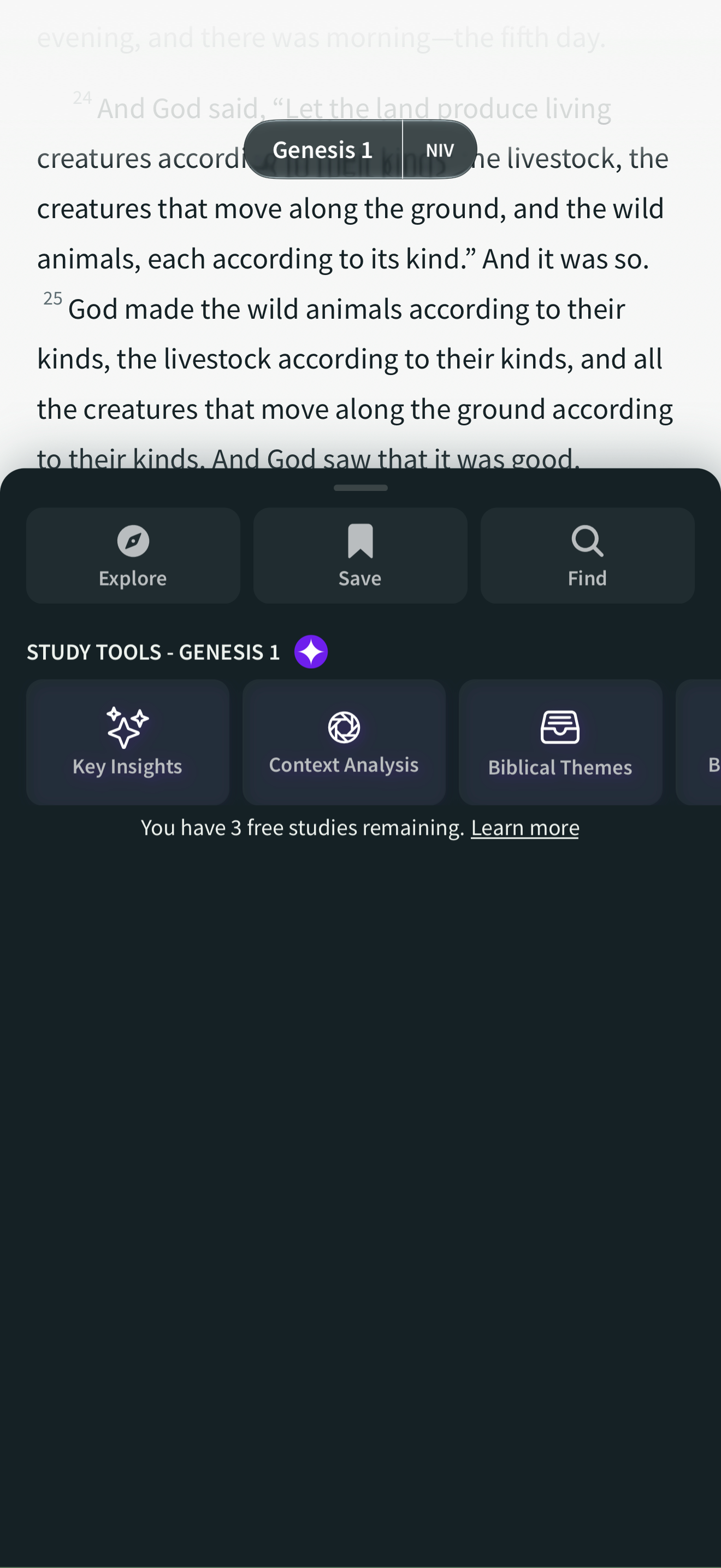 Spark Bible study tool sheet