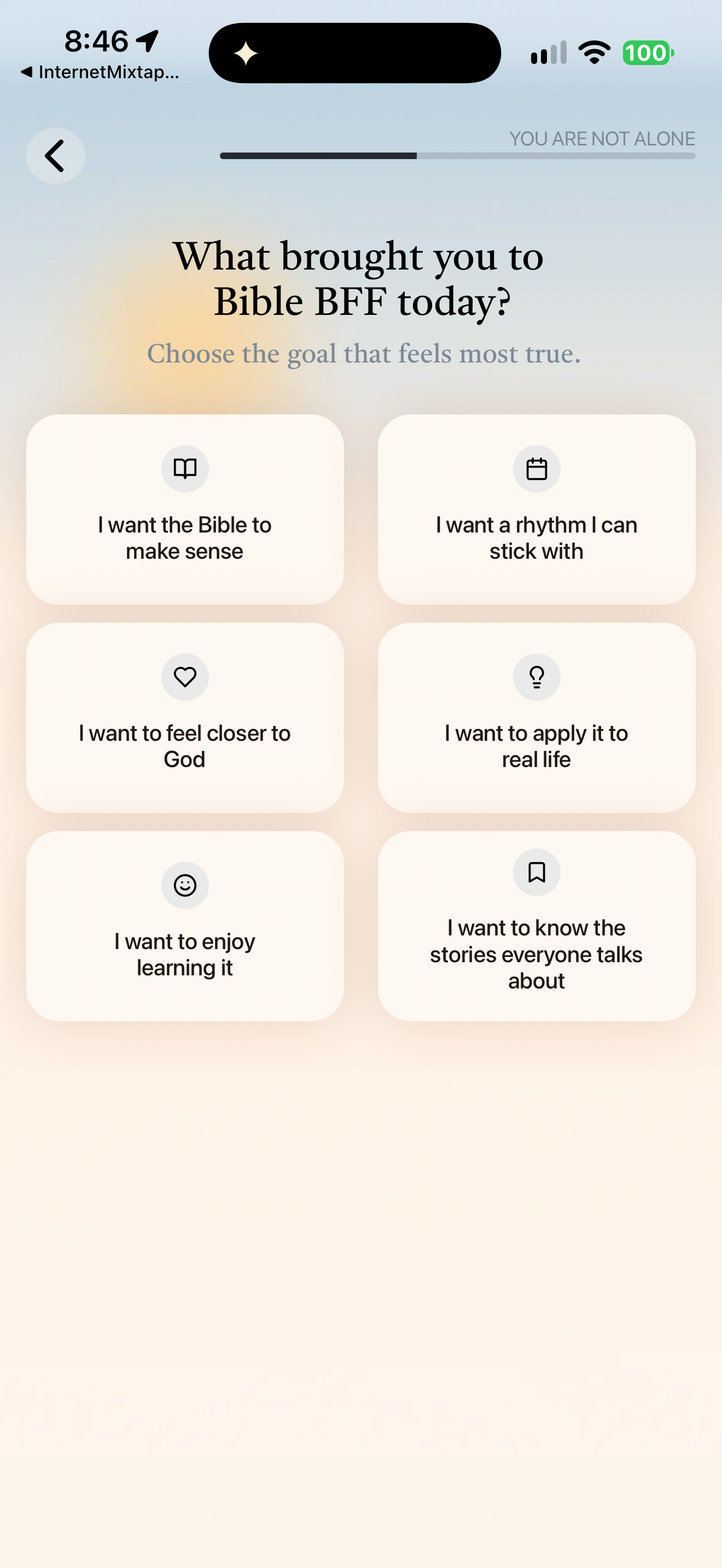 Choosing a learning goal