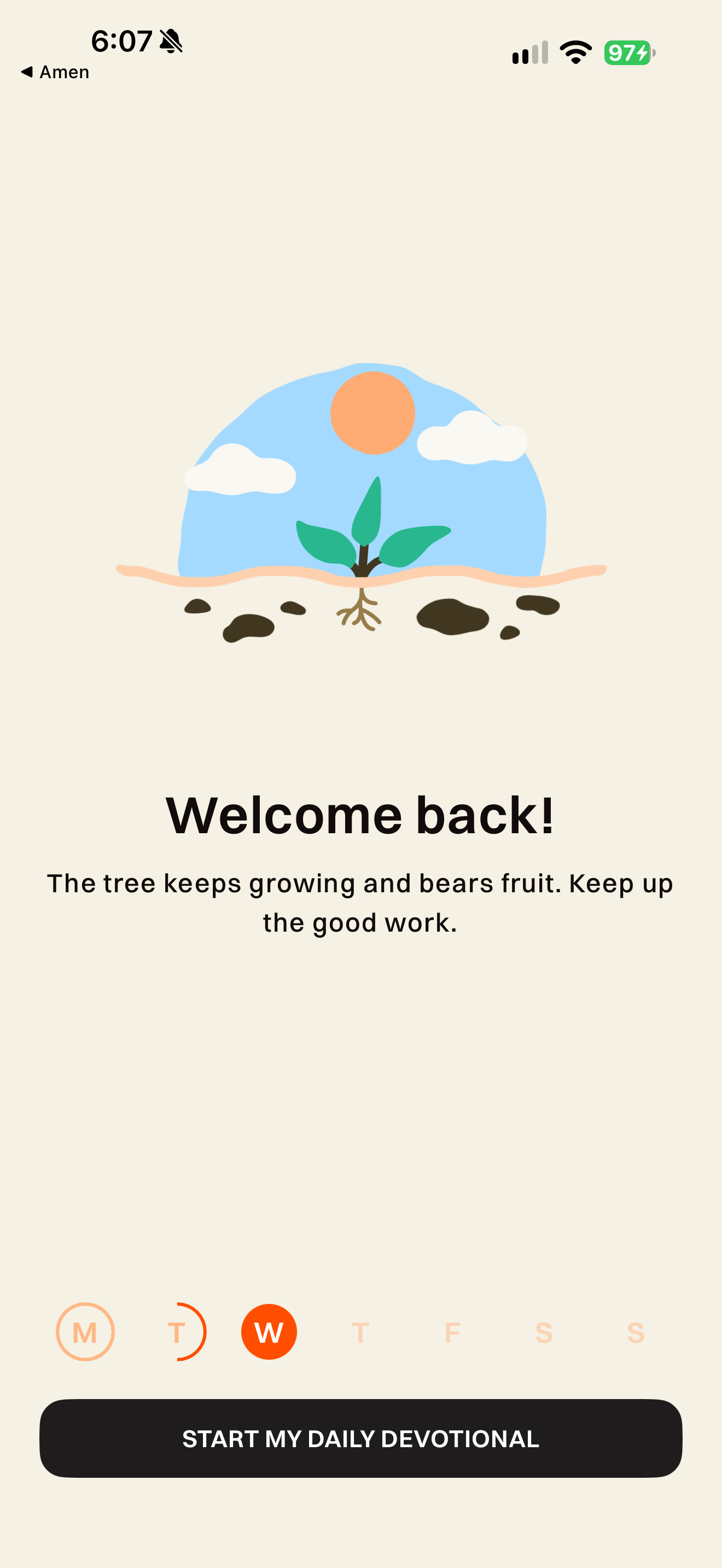 Welcome-back tree