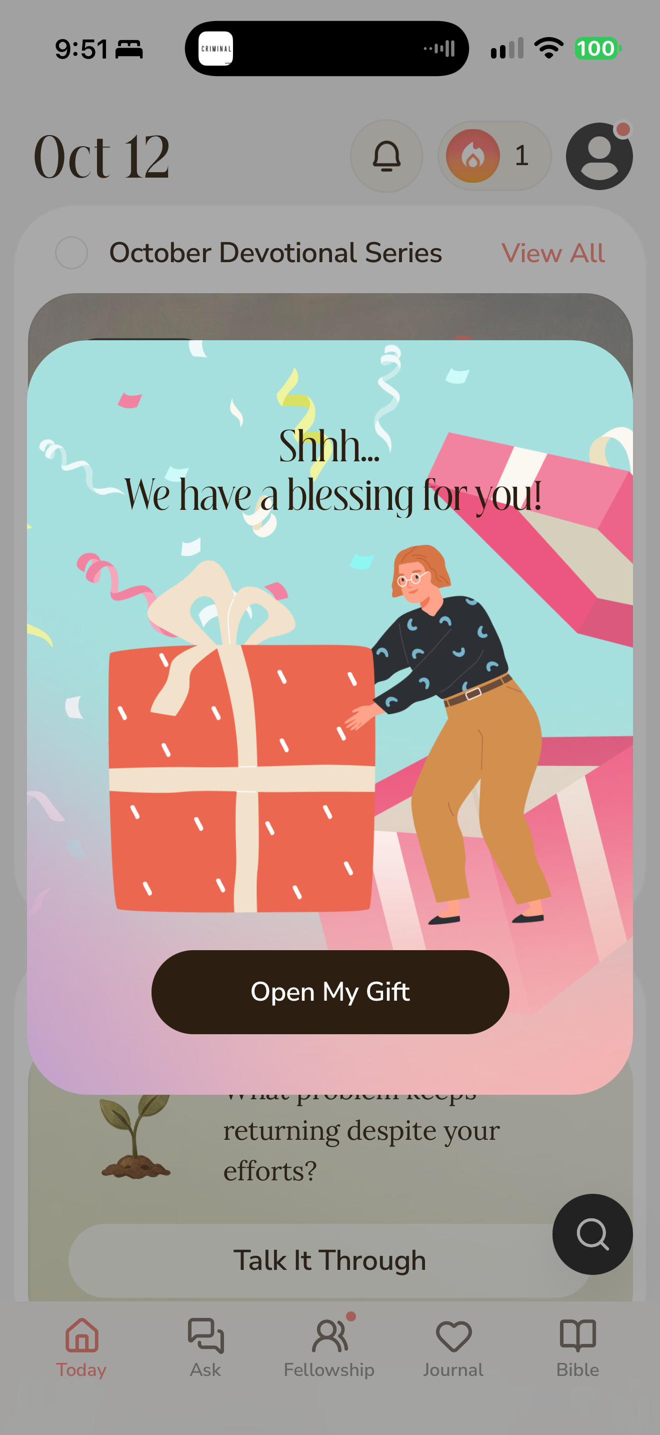 Gift promotion