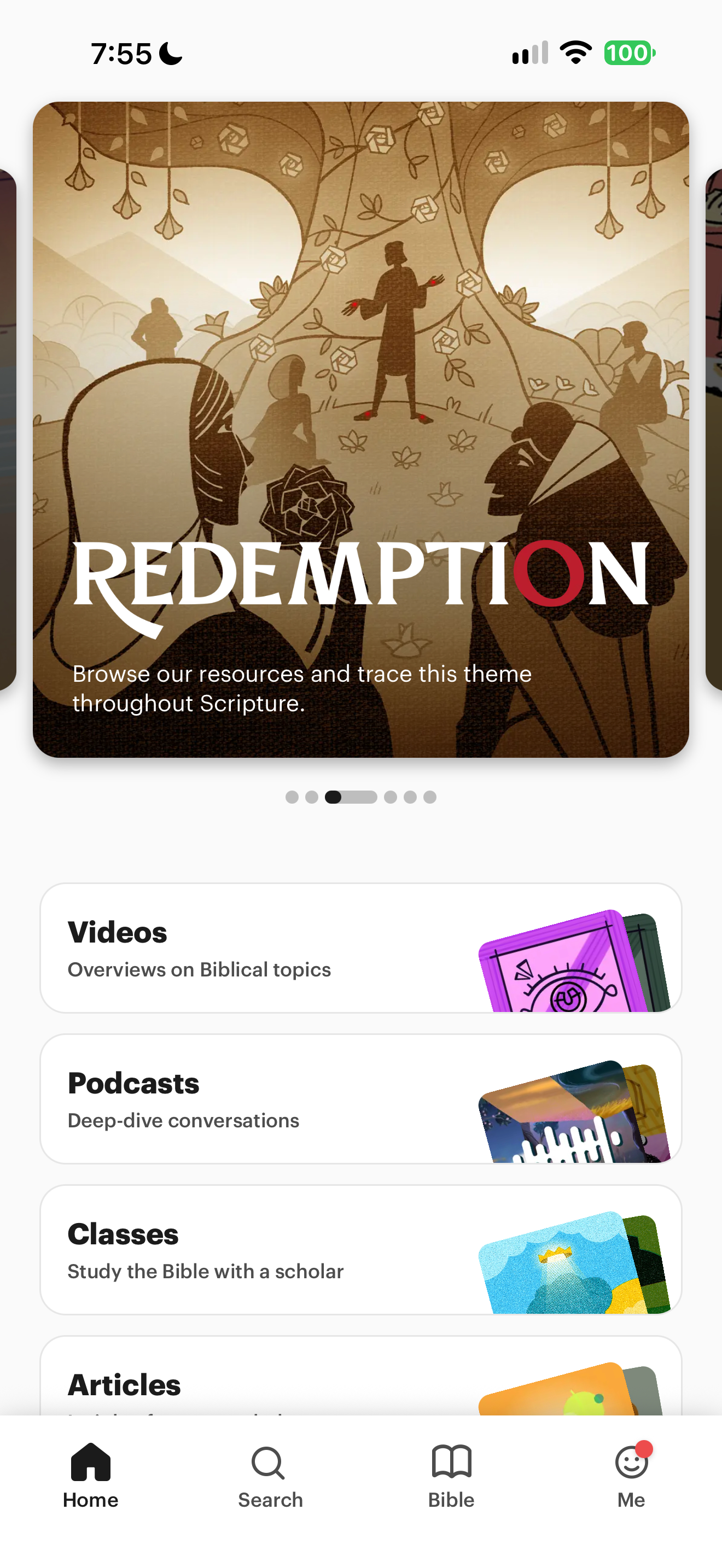 BibleProject resources home