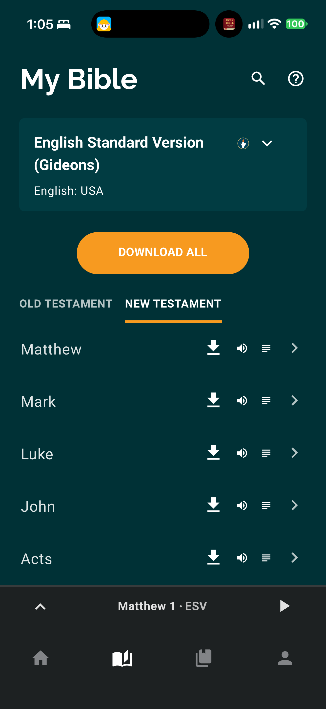 Gideon book list