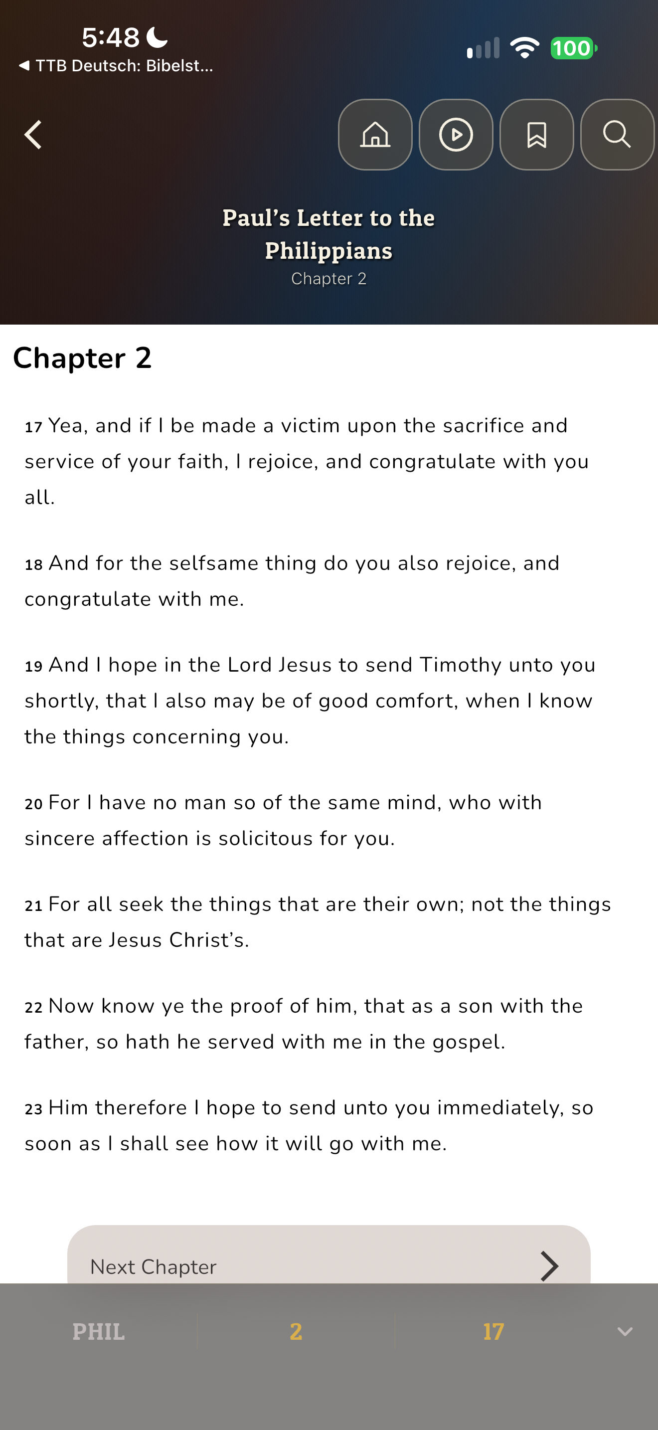Philippians daily reader