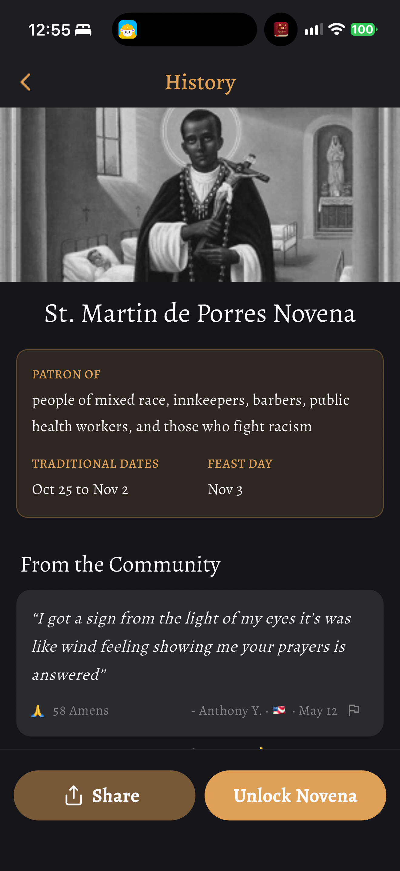 Intercede novena history preview