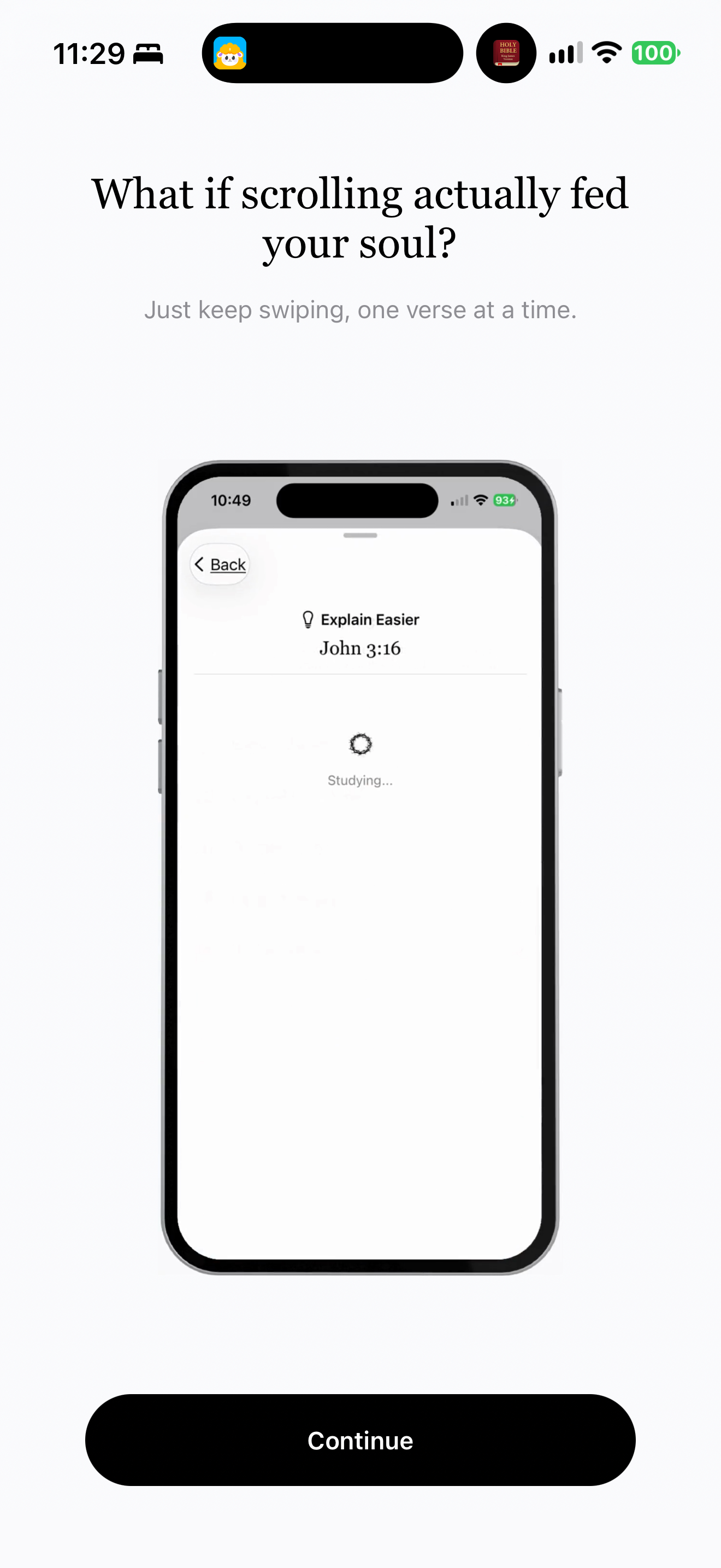 Scrolling introduction