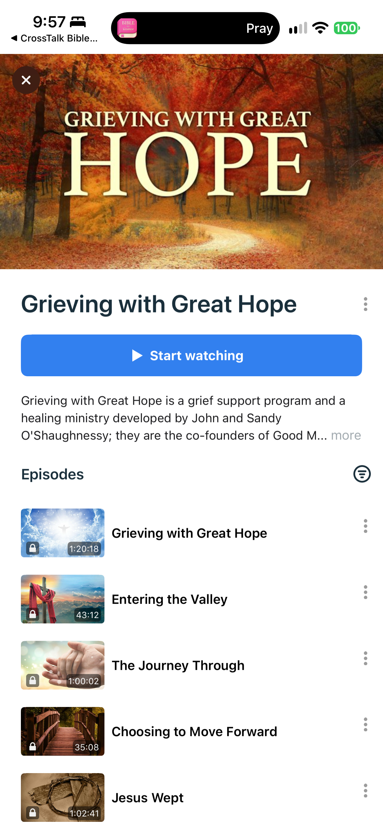 Grief study series page