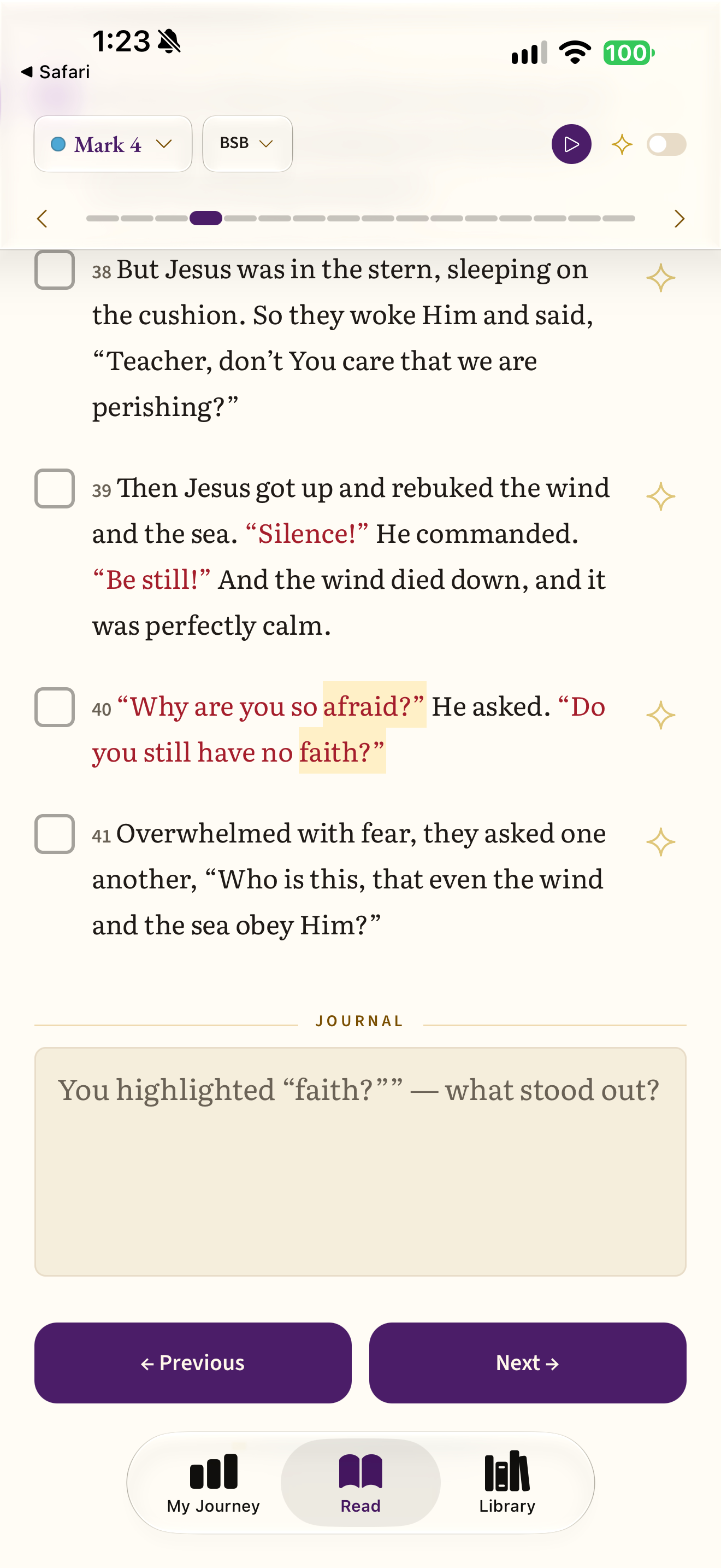 Two word highlights and latest prompt
