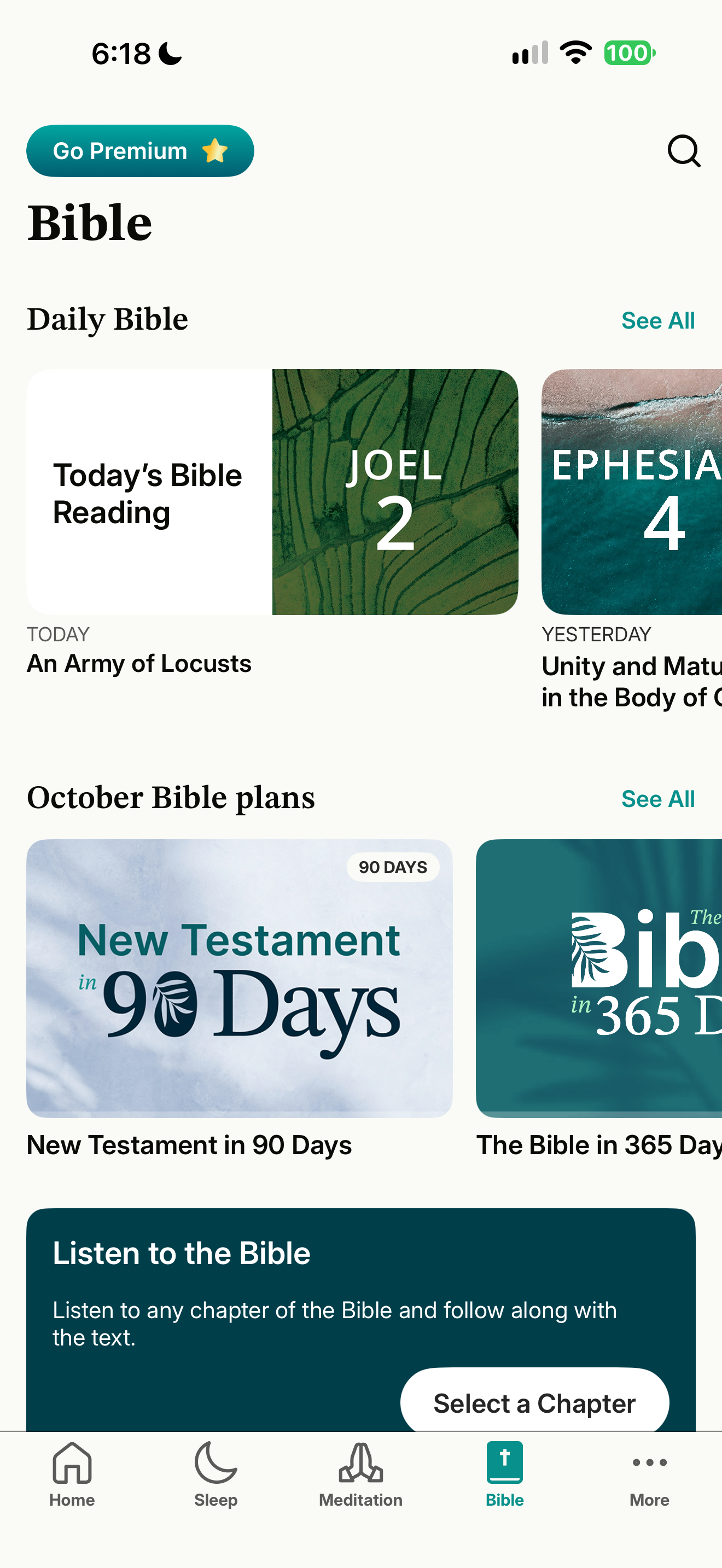 Bible audio discovery