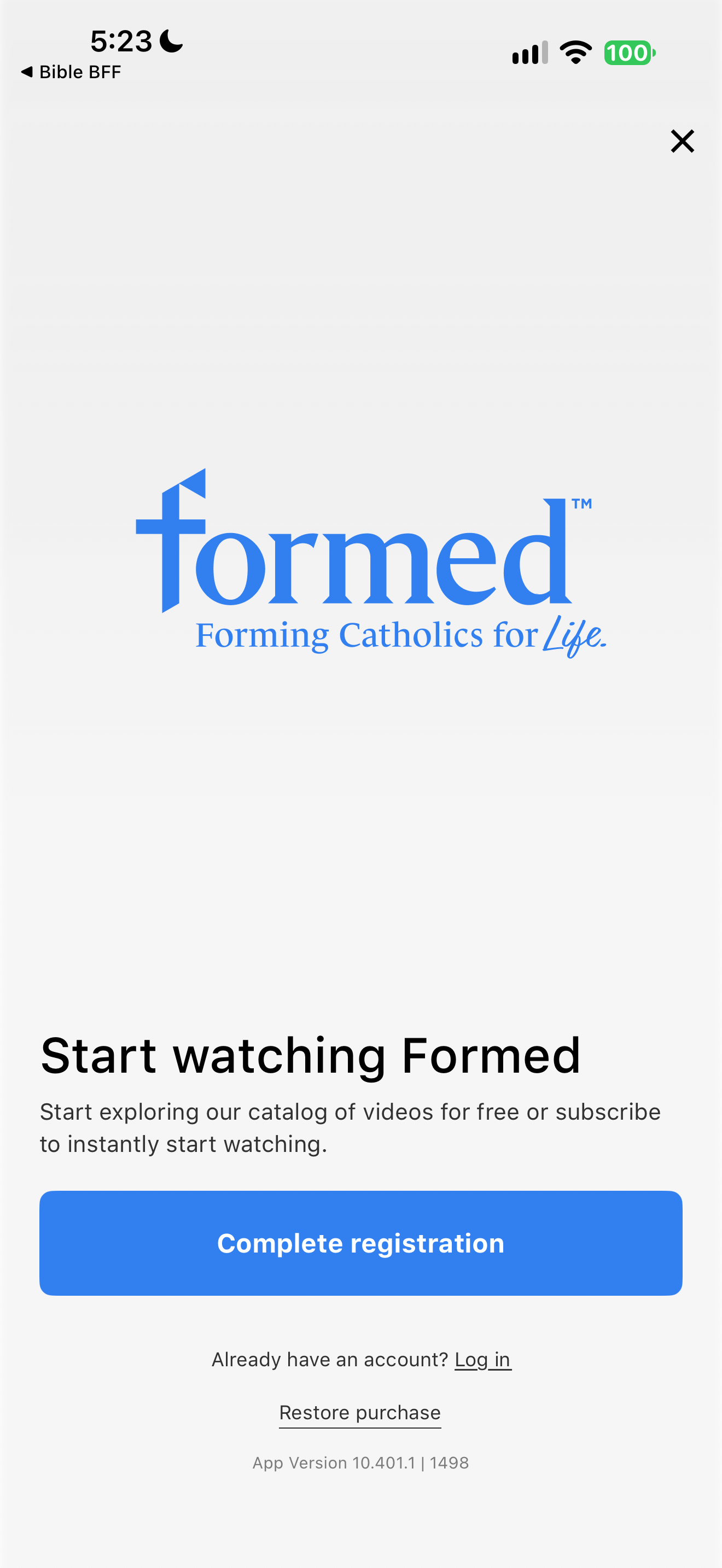 Start watching Formed wall