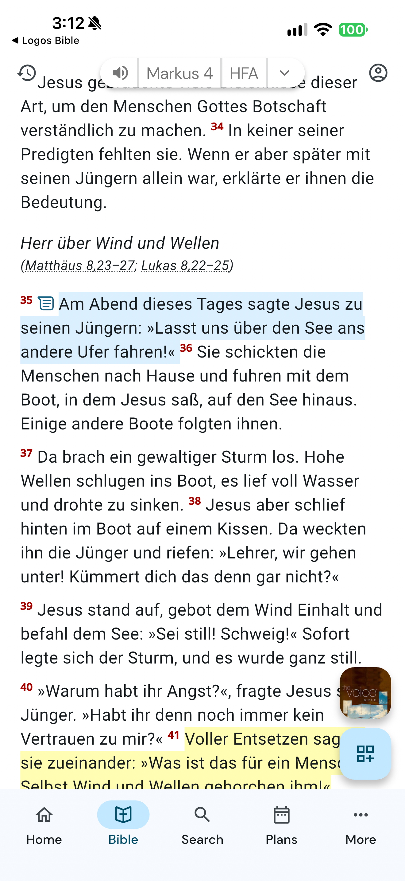 Inline note marker and highlight