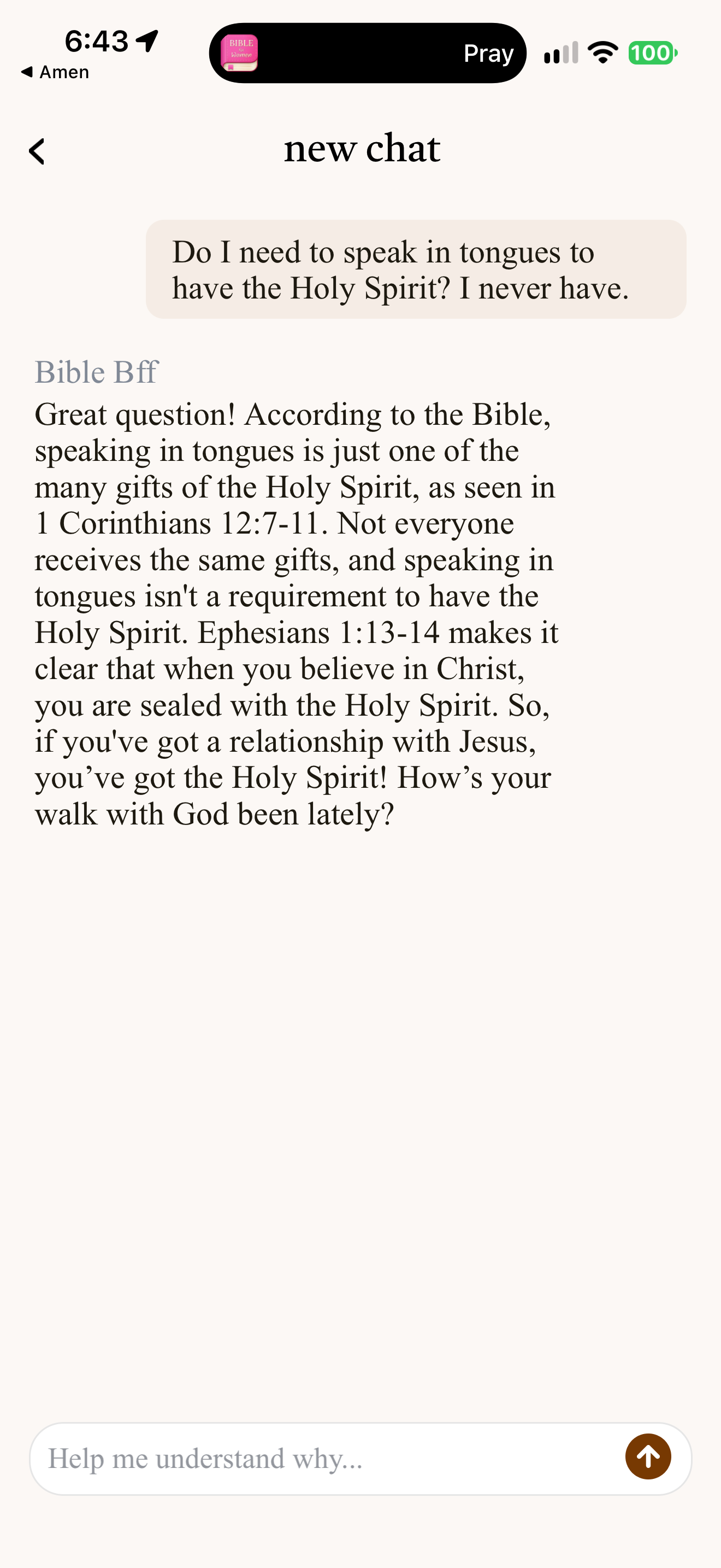 Tongues and the Holy Spirit