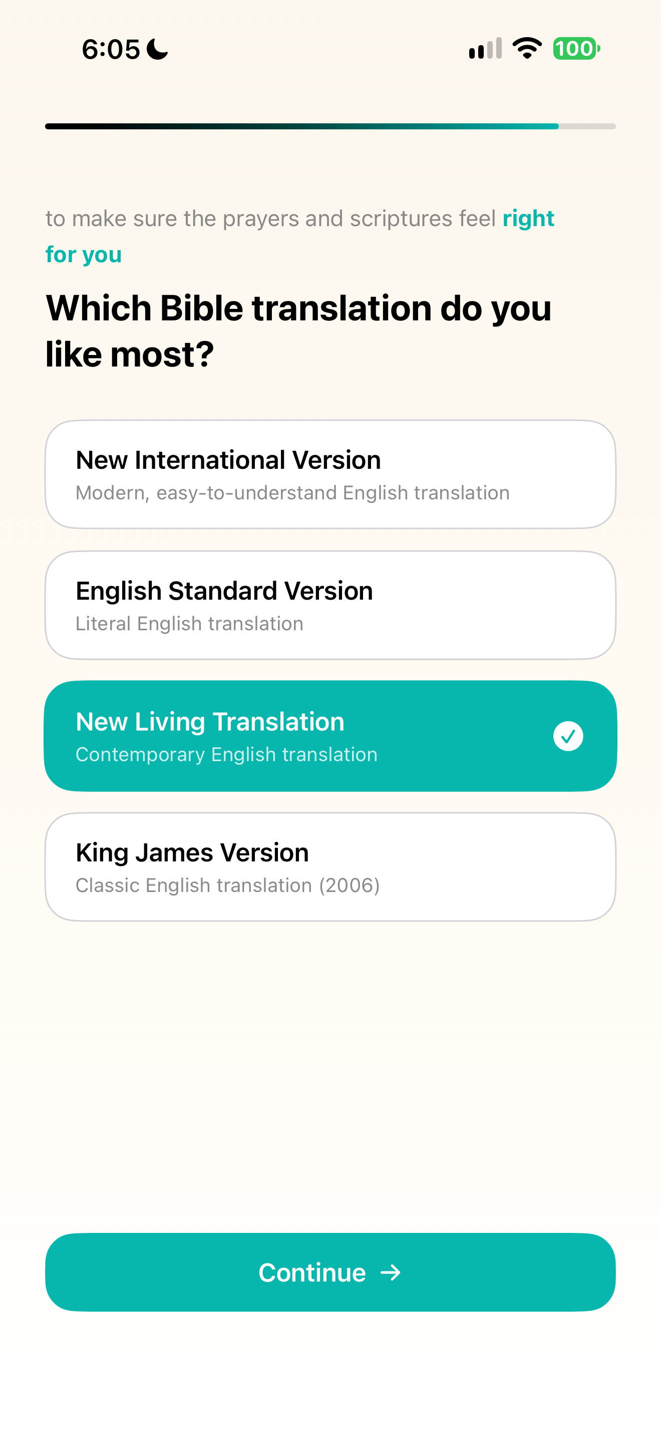 Bible translation preference