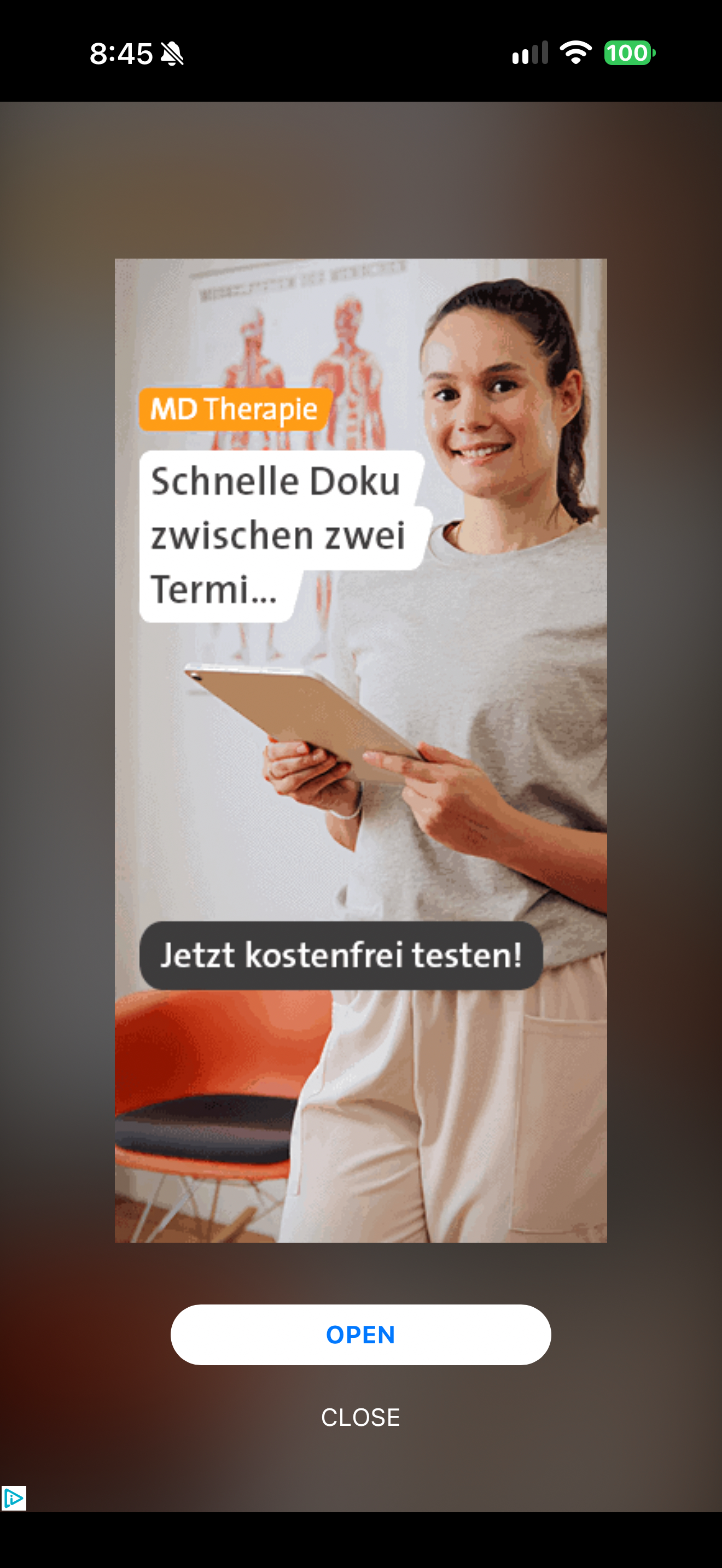 Third app open, third full-screen ad